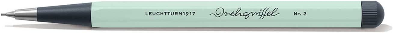 LEUCHTTURM1917 - Drehgriffel Mechanical Pencil - Refillable Writing Stylus with 0.7 mm HB Graphite Lead (Mint Green)