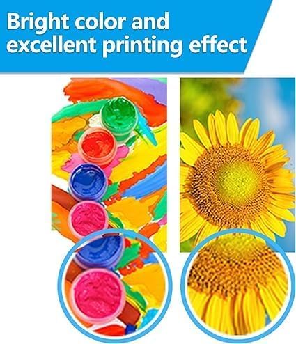 LCL Compatible Ink Bottle Replacement for GT51 GT52 GT5810 5820 5811 5821 5822 118 310 311 315 318 319 410 411 415 416 418 419 (4-Pack Black Cyan Magenta Yellow)