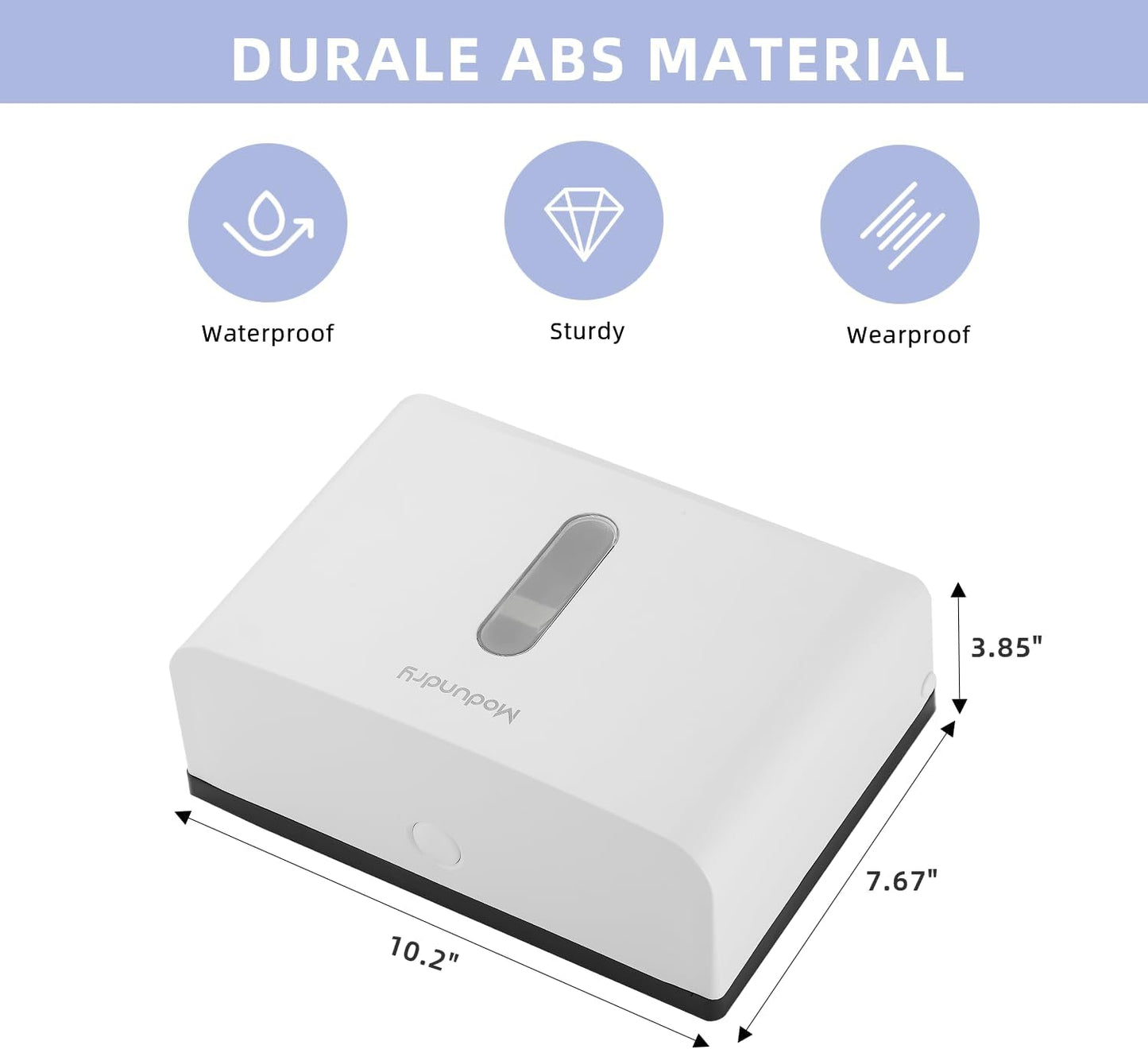 Paper Towel Dispensers Wall Mount: Multifold Tri-Fold Paper Towel Holder, No Drilling Install, Commercial Hand Towel Dispenser for Bathroom, Restroom, Office, Home, White