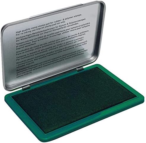Trodat Imprint 9070M Metal Stamp Pad, 1-7/8" x 2-3/4", Green