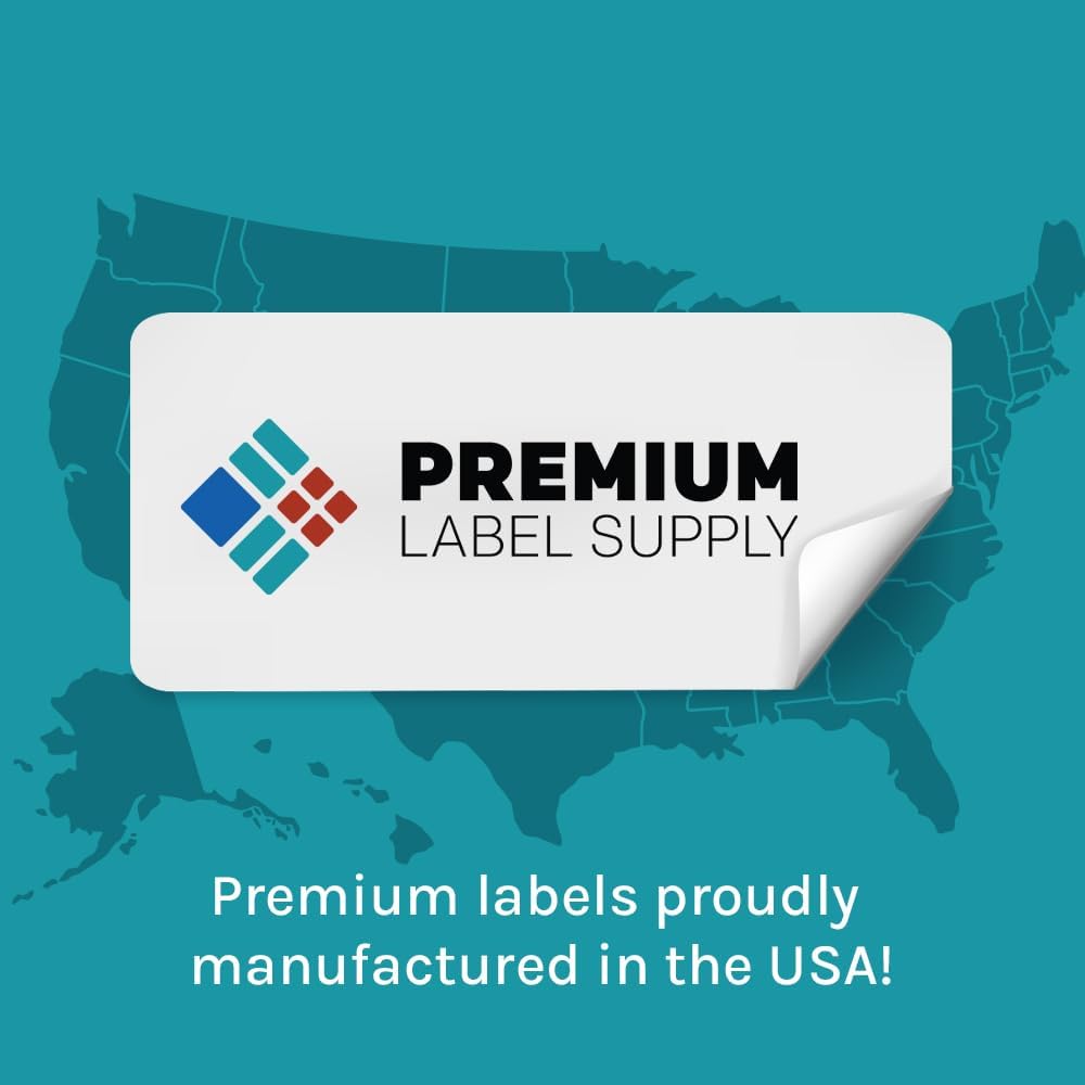 Premium Label Supply Glossy Clear Sticker Paper – 8.5" x 11" Full Sheet Labels – Laser/Inkjet Compatible – 500 Sheets