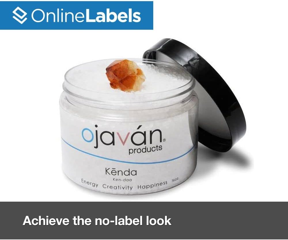 8.5 x 11 Crystal Clear Gloss Sticker Paper (Inkjet Printers Only) - 100 Sheets - Full Sheet Labels - OnlineLabels