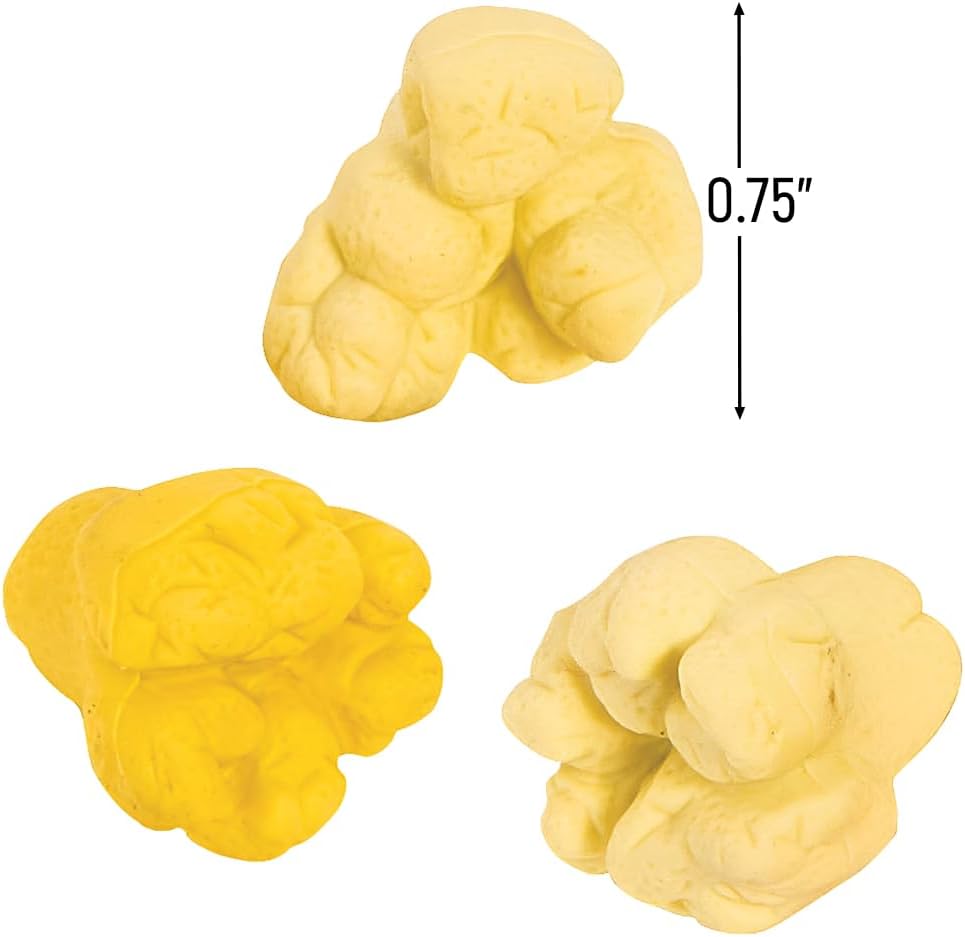 Mini Popcorn Eraser Pencil Toppers - Stationery - 24 Pieces