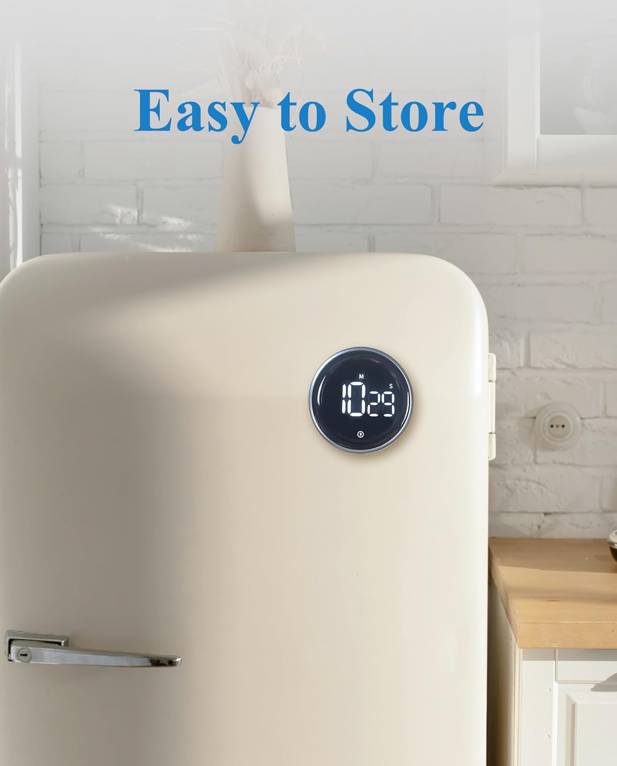 Wisebee Digital Kitchen Timer, Visual| Countdown| Count Up| Loud Alarm| Magnetic| Productivity for Cooking, Food, Baking, Classroom, Fitness, Studying, Teaching (No Batteries Included)