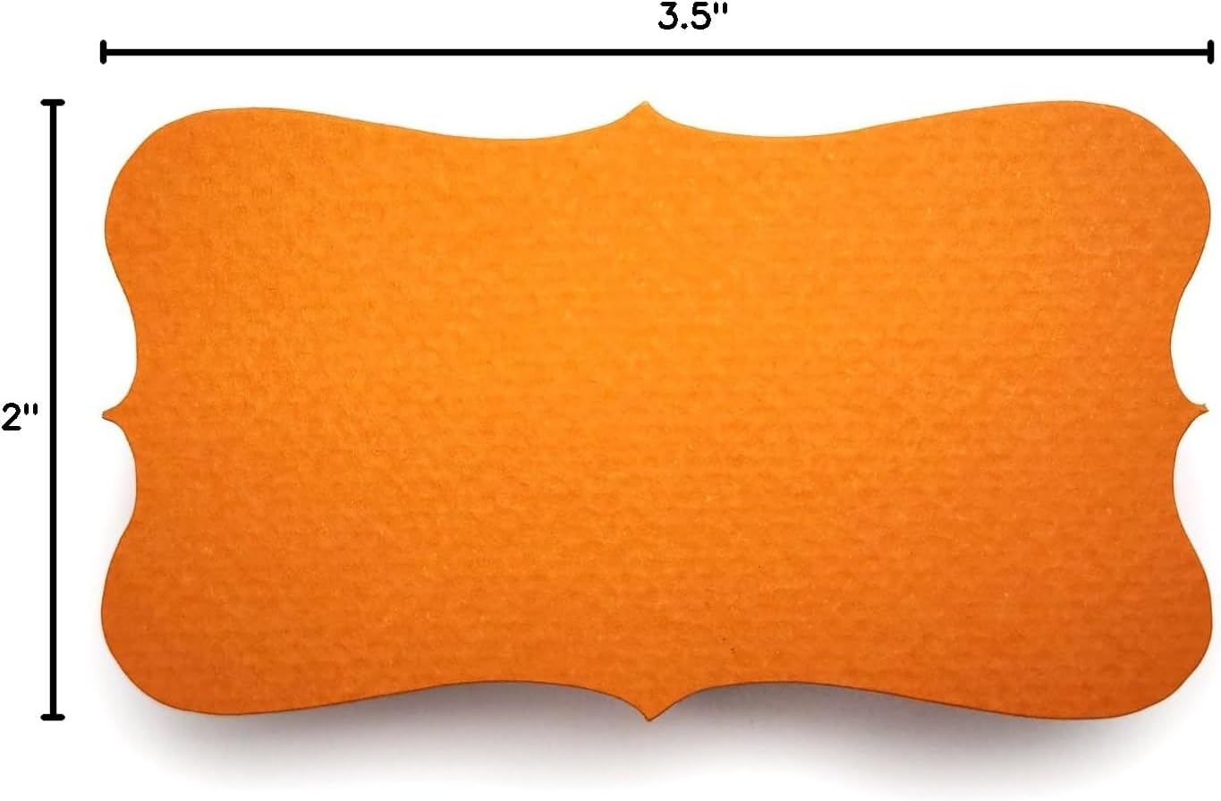 PPAPPAPPIYO color index cards (100) Paper 3.5inx2in-Blank (Orange)