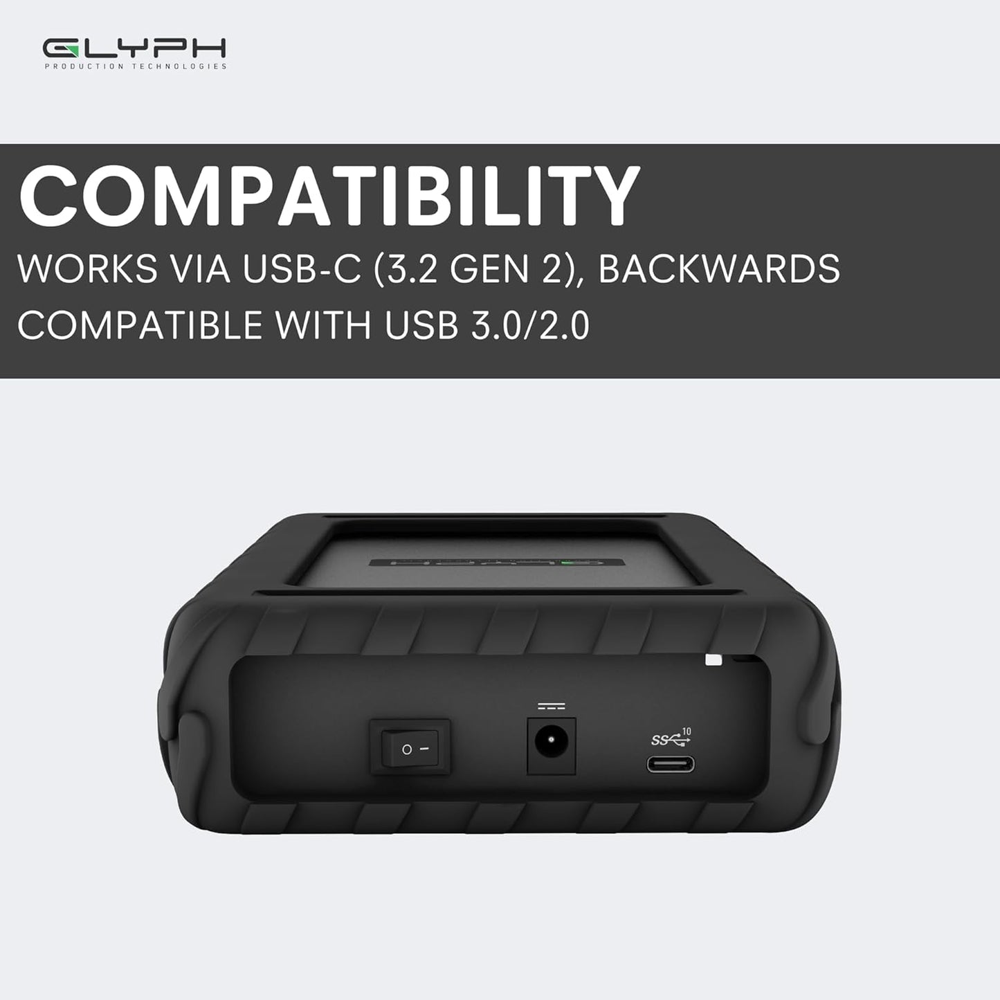 Glyph BlackBox Pro External Hard Drive 7200 RPM, USB-C (3.1,Gen2) (8TB)