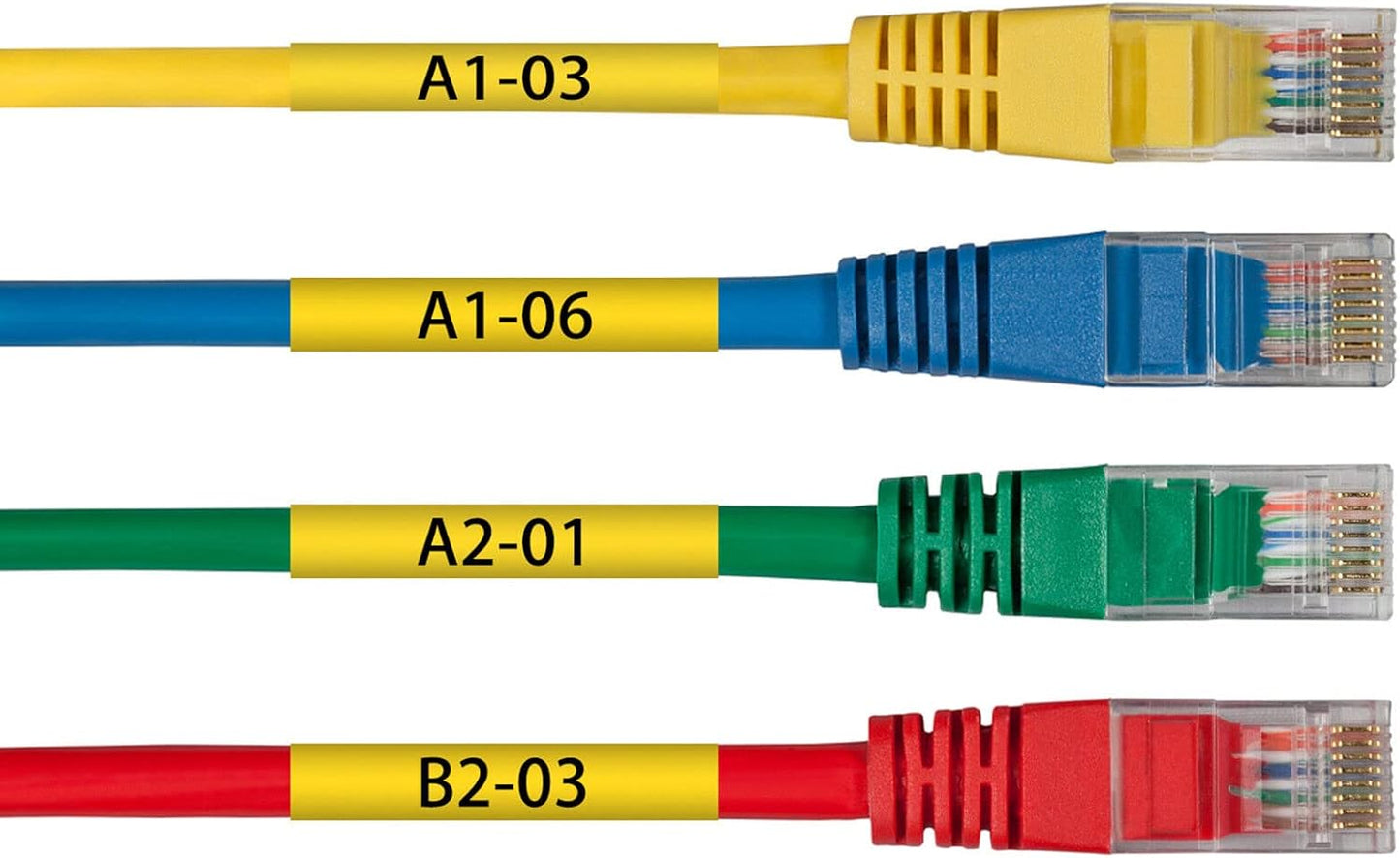 NineLeaf 2 Roll Black on Yellow Heat Shrink Tubes Label Tape Compatible for Brother HSe-621 HSe621 HS621 HS-621 for P-Touch PT1180 PTD200 PT1090 Label Maker - 8.8mm (0.34inch) x 1.5m (4.92ft)