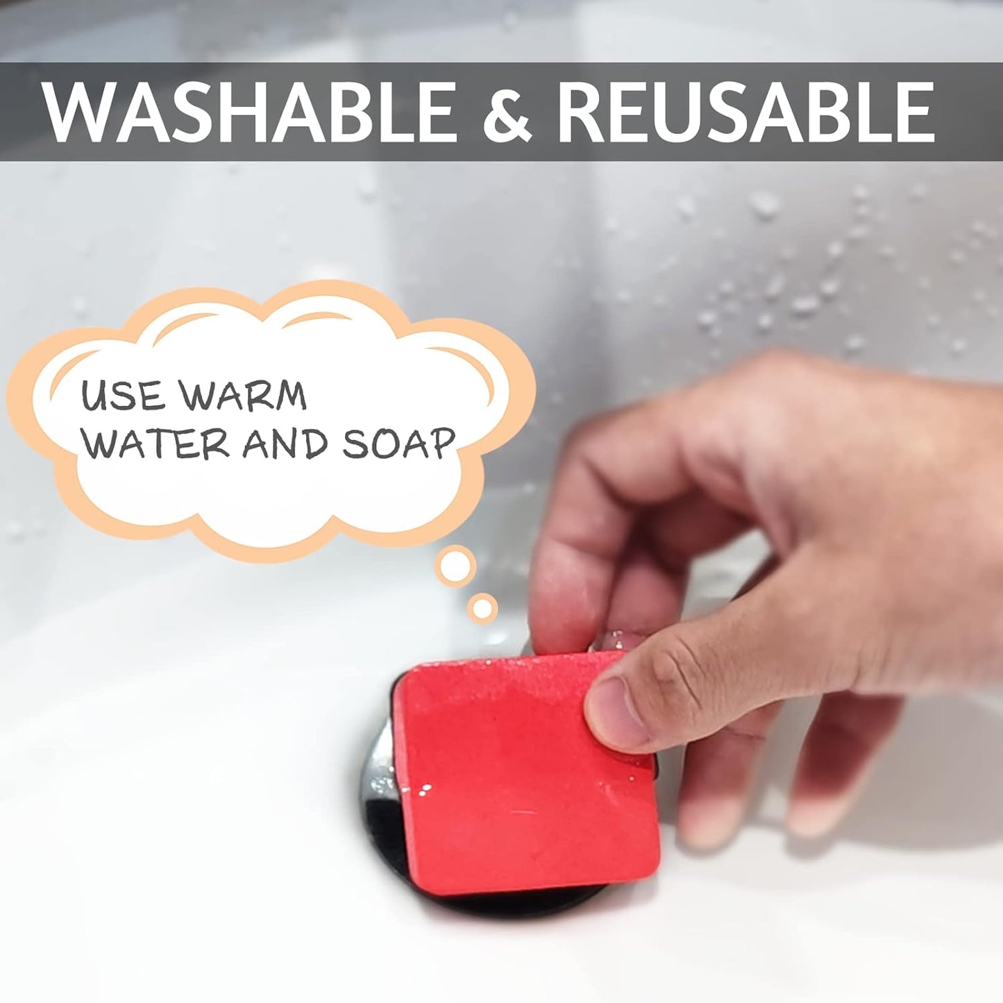 72 Pack Whiteboard Eraser for Kids and Adults, Washable and Reusable Magnetic Whiteboard Eraser for Cleaning Dry Erase Markers on Magnetic Soft Whiteboard, Glass Whiteboard and Dry Erase Board