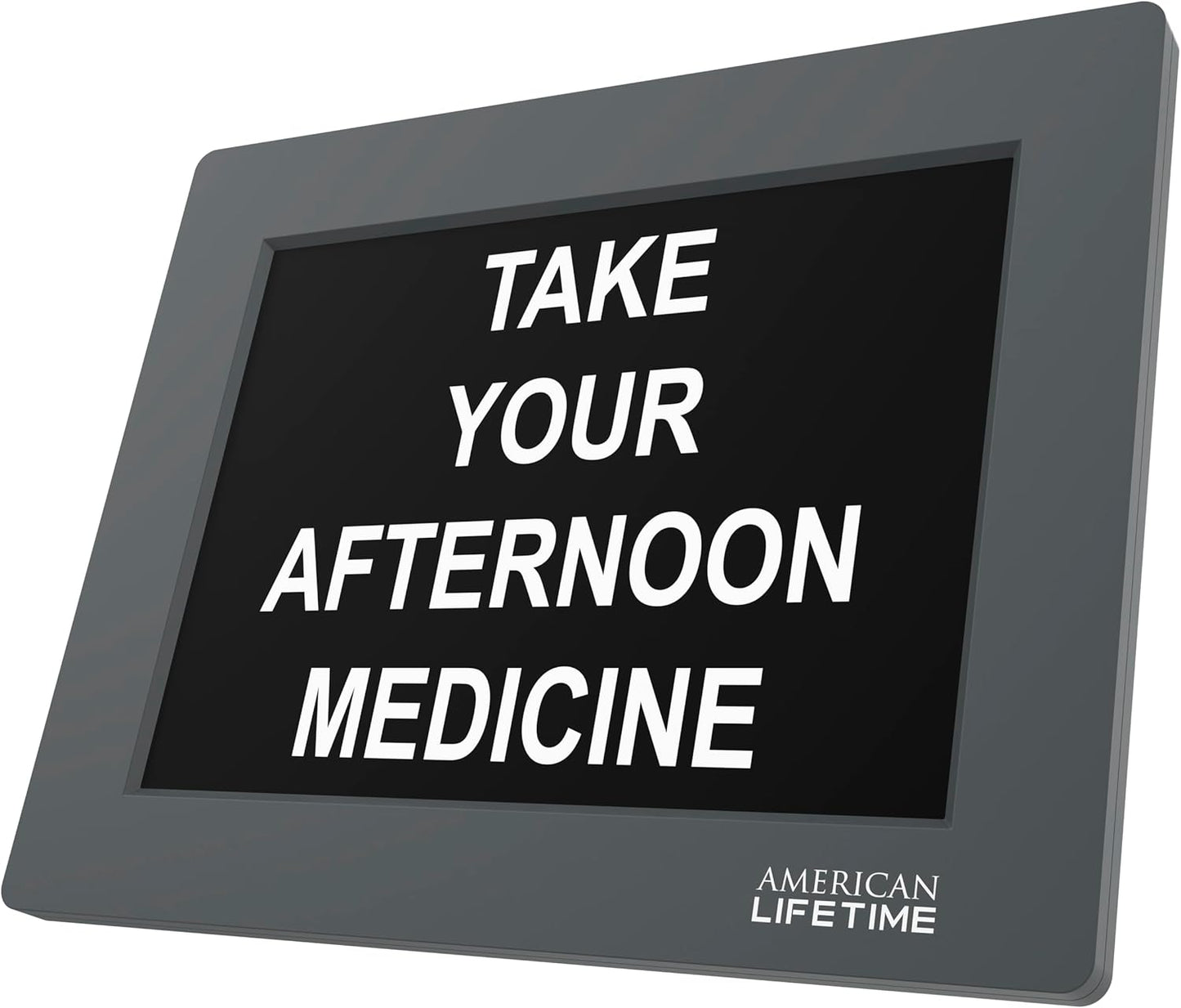 American Lifetime 【New 2024】 Dementia Clock Large Digital Clock for Seniors, Digital Clock Large Display with Custom Alarms, Clock with Day & Date for Elderly, Large Number Digital Clock Grey