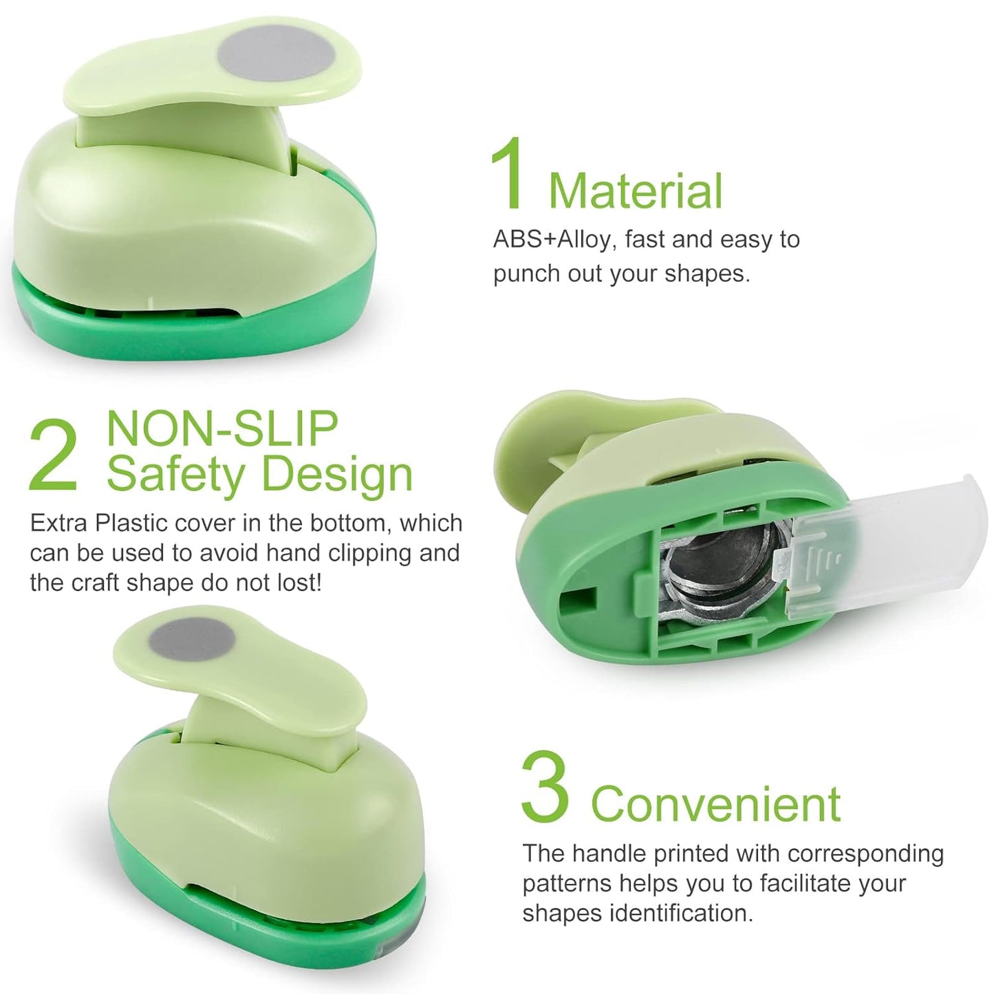 UCEC Circle Punch, 1.25 Inch Circle Hole Punch, Paper Punch Circles Craft Punch Handmade Paper Punch for Crafting Scrapbooking Cards Arts Fun Projects