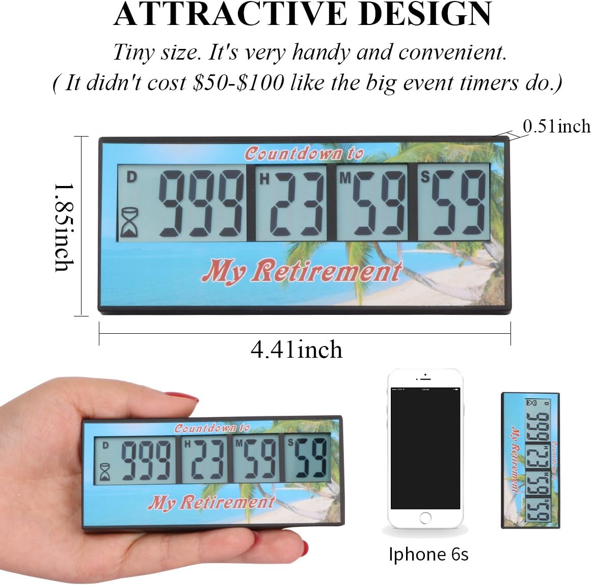 A AIMILAR Digital Retirement Countdown Timer 999 Days Count Down Timer