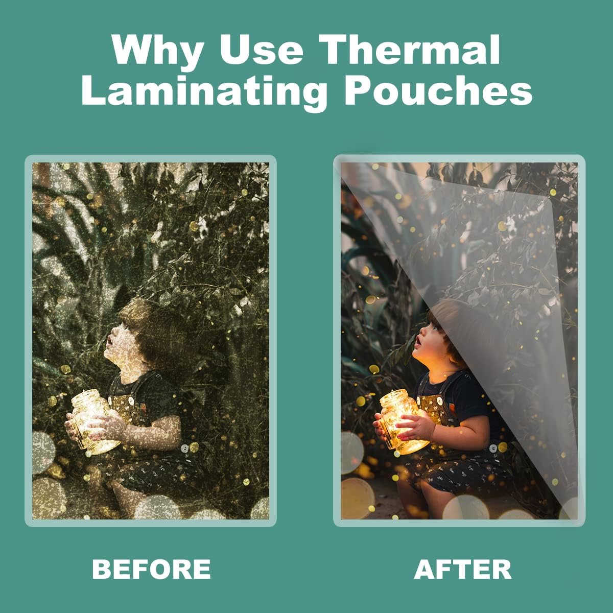 BESTEASY Clear 9" x 11.5" Thermal Laminating Sheets 3 mil Letter Size Thermal Laminating Pouches, Hold 8.9'' x 11.4'' Letter Size Sheets, Pack of 4000