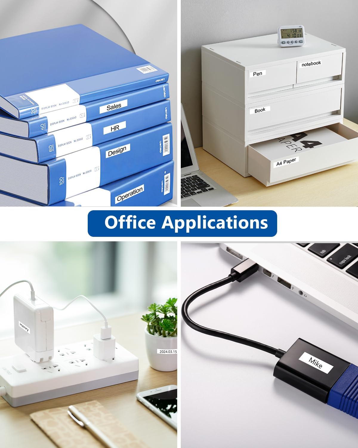 24mm 0.94 Laminated Black on Yellow Compatible with P Touch Label Tape TZ TZe-651 TZe651 Refills for Ptouch PT-D600 PT-D600VP PT-D610BT Label Maker, 1 in x 26.2 Ft, 3-Pack