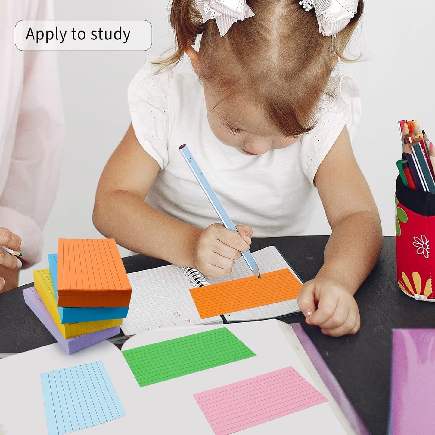 1200 Pieces Index Cards Ruled 3 x 5 Color Index Cards Bulk, Flash Cards, Study Cards, Note Cards for Learning School and Office Uses, 10 Colors