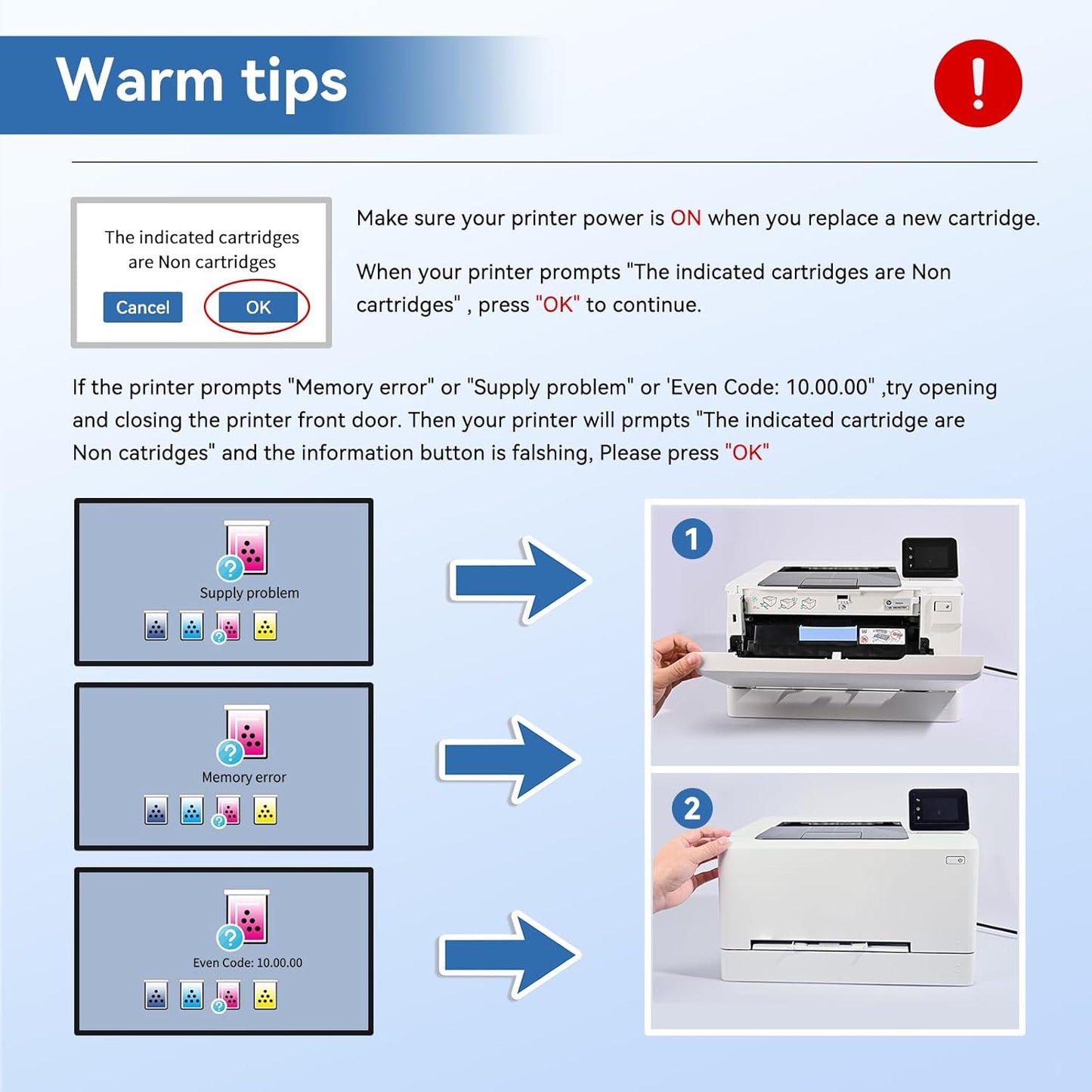 MYTONER 206X Black High Yield Toner Cartridge (with Chip) Compatible Replacement for HP 206X 206A W2110X W2110A for Color Pro MFP M283fdw M283cdw Pro M255dw M255nw M283 M255 M282 Printer (2 Pack)