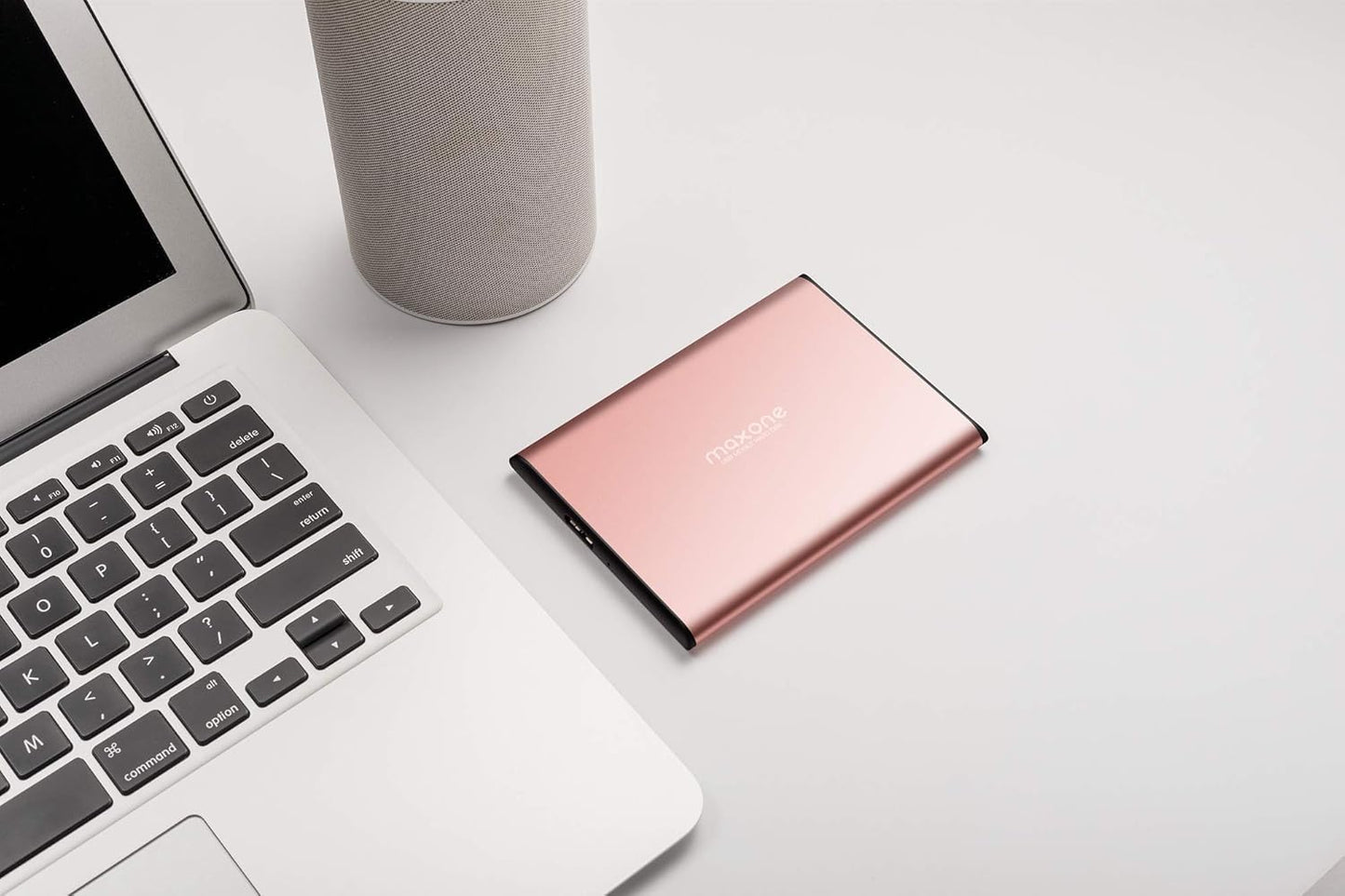 Maxone 500GB Ultra Slim Portable External Hard Drive HDD USB 3.0 Compatible with PC, Laptop - Rose Pink