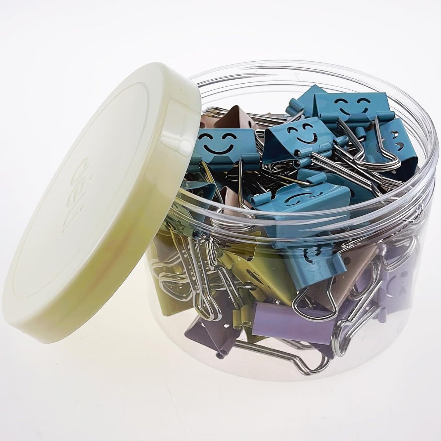 Cute Binder Clips(1 inch/25mm), 48Pcs, Colored Binder Clips, Binder Clips Medium Size, Color Binder Clips, Clips, Paper Clips, Binder Clip, Clips for Paperwork, Office Clips