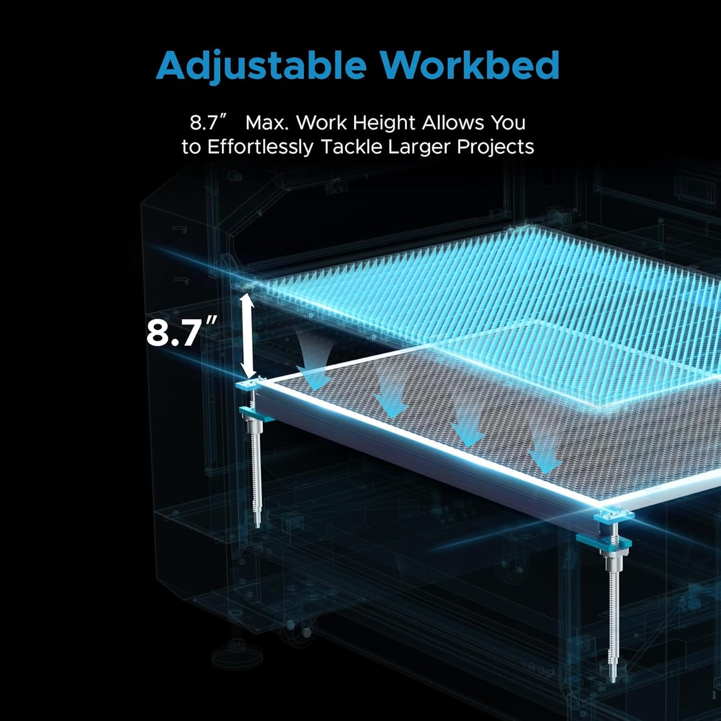 OMTech 90W CO2 Laser Engraver, 28"x20" Laser Engraving Machine with Autofocus 2 Way Pass-Throughs Built-in Air Assist, Commercial Laser Cutting Etching Machine for Wood Glass Acrylic Leather More
