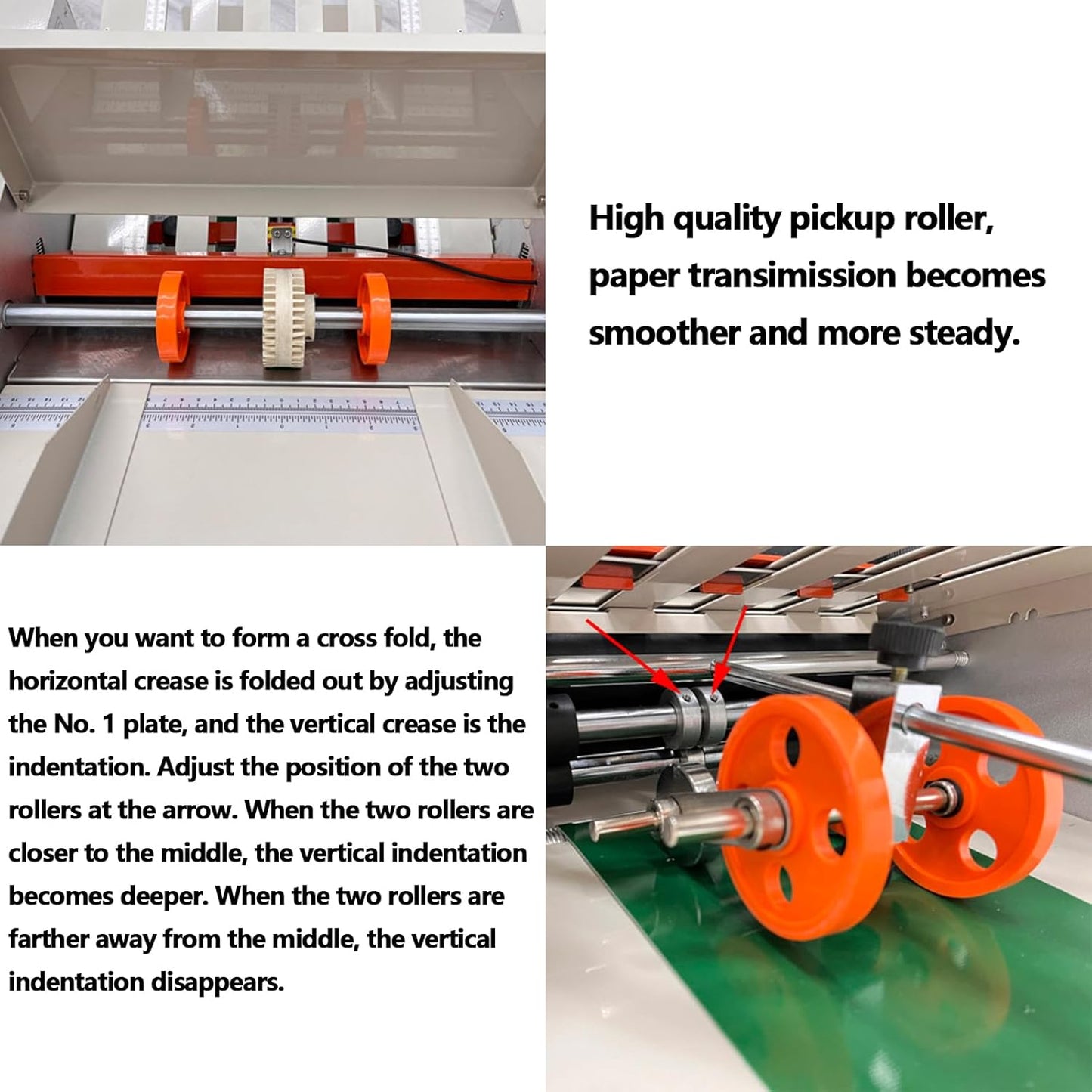 WYDDDARY Automatic Paper Folding Machine Fold Sizes 2x3in to 12x27in Small Horizontal Origami Machine Max Speed 262ft/min for Manuals Document Business Letters 110V 70W