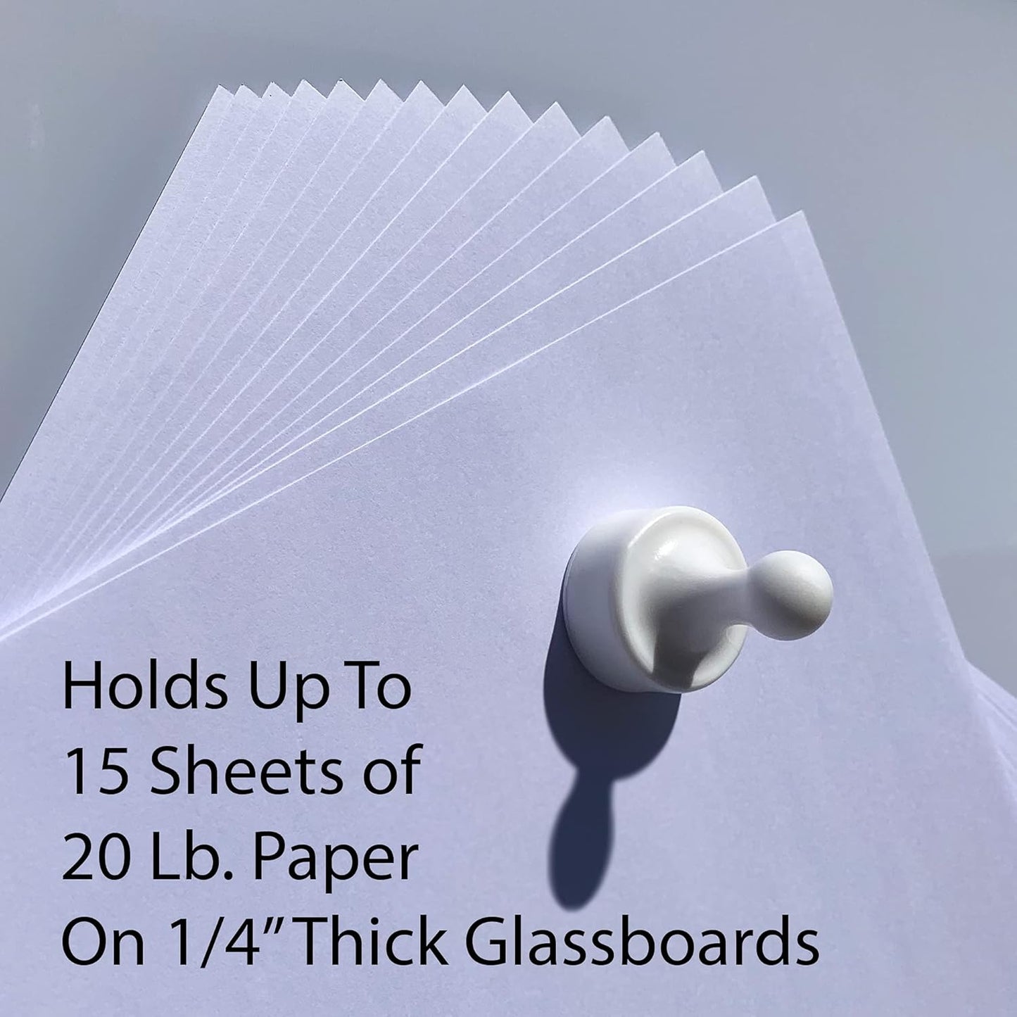 GLASSBOARD STUDIO Powerful Neodymium Magnets, Pawn-Shaped - Strong Fridge/Refrigerator and Whiteboard Magnet, Ideal for Office, Kitchen, Crafts - Rare Earth, Heavy Duty (8, Red)