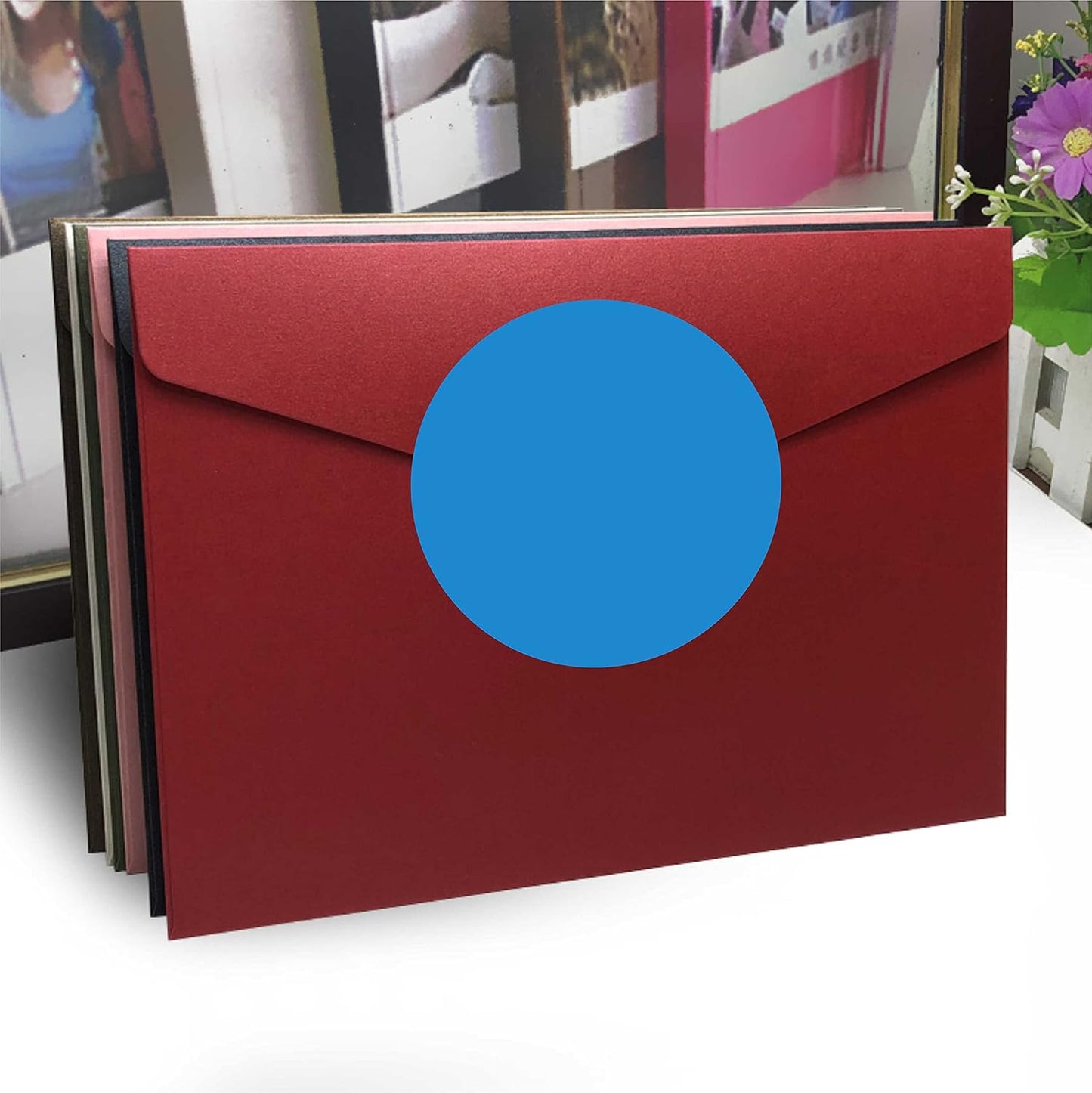 PARLAIM 2" Blue Round Color-Code Circle Dot Labels on a Roll, 500 Stickers, 2 inch Diameter for Inventory Garage Sale Office School