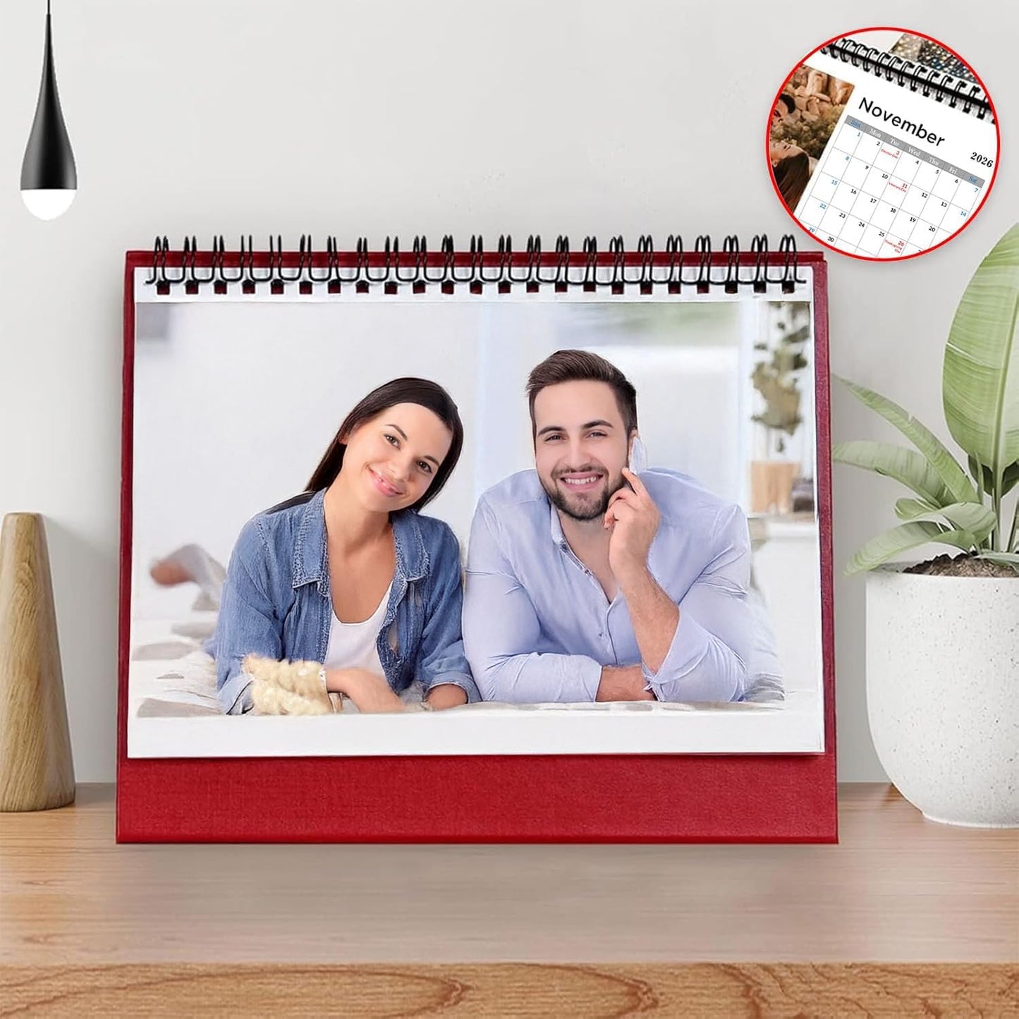 Custom Calendar 2026 for Home & Office - Print Your 13 Memories,Make Your Own Personalized Calendar Customized Christmas Gift &use your photo (Desk Calendar, 5 Packs)