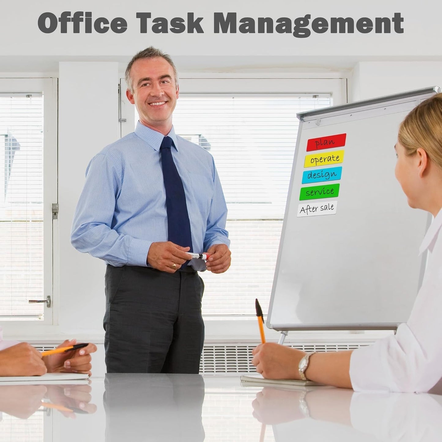 LLPT Dry Erase Magnetic Labels 2" x 4" 50 Packs Blank Writable Magnet Stickers Reusable for Refrigerator Shelf Whiteboard Toolbox Craft and Other Metallic Surfaces Yellow (DML2040YW)