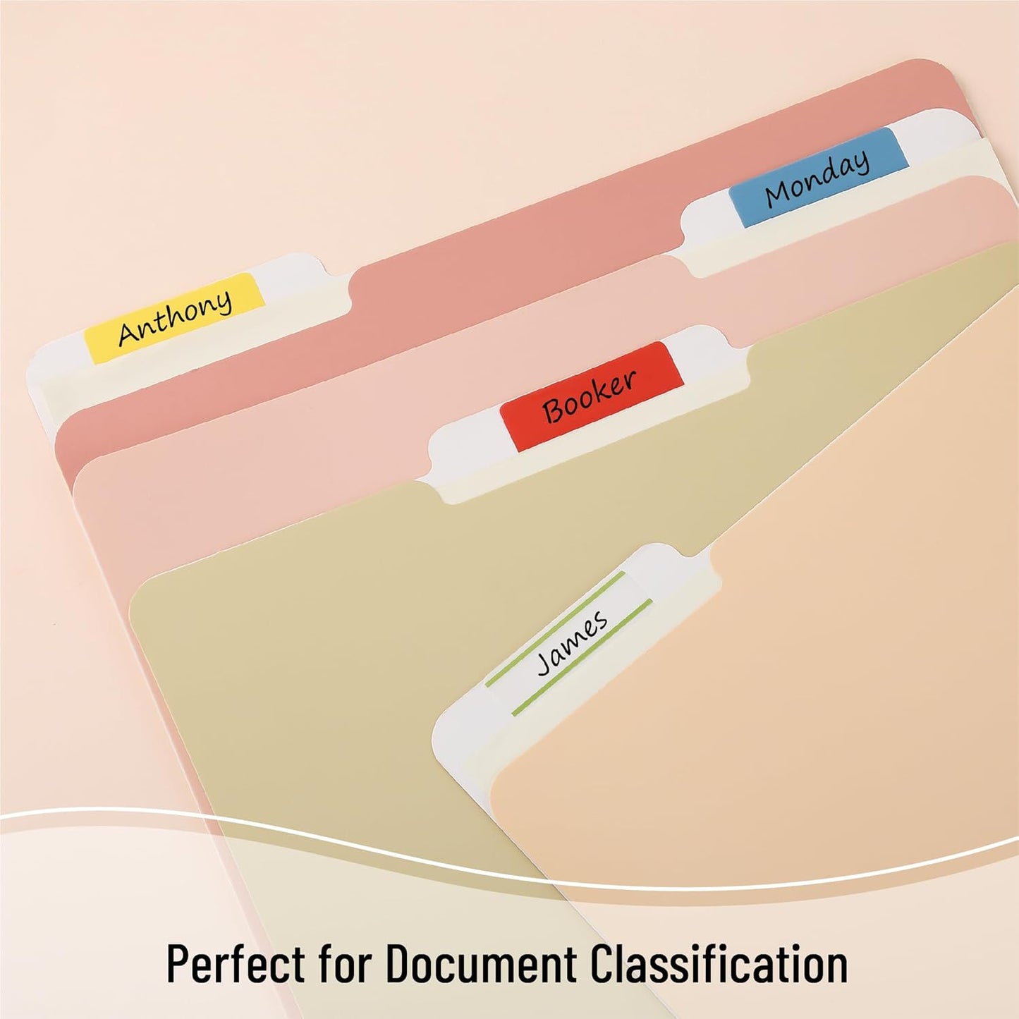 Mr. Pen- Colorful Index Tabs, 500 Pcs, 21 Sets, Sticky Page Markers for Notebooks, Binders and Books