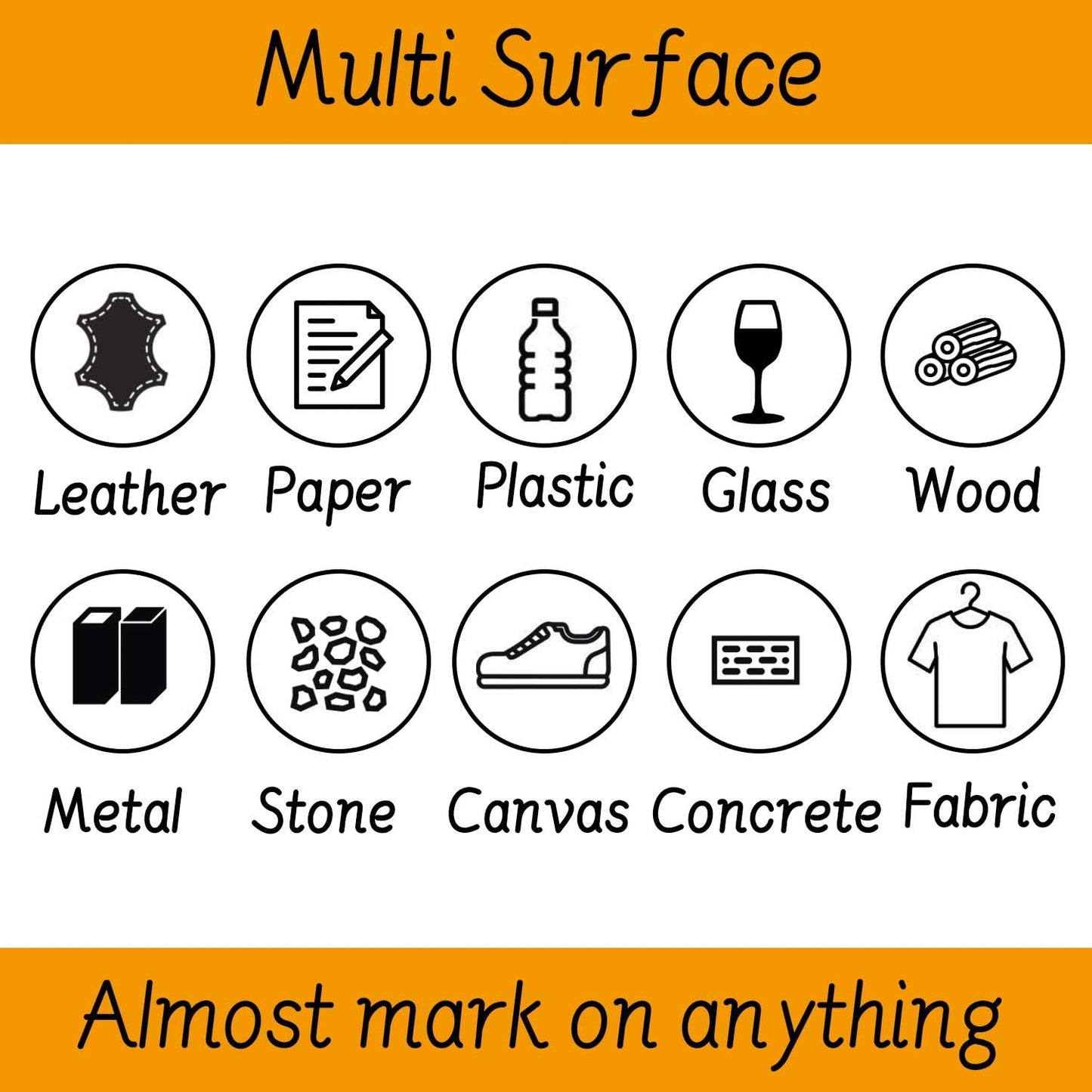 TFIVE Paint Markers Pens Set, 8 Color Oil-Based Permanent Paint Marker, Medium Tip, Quick Dry and Waterproof Pen for Rock Painting, Ceramic, Wood, Fabric, Plastic, Canvas, Glass, Mugs