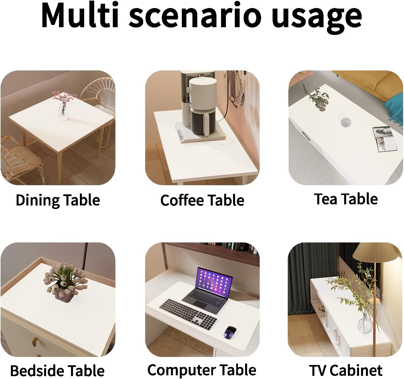 Leather Desk Mat,1.8mm Thick,12x60 Inch Desk Cover,Desk Protector Mat,Dresser Cover Top,Vanity Protector Mat,Vanity Cover,Vanity Cover Top Protector(White+White,12×60)