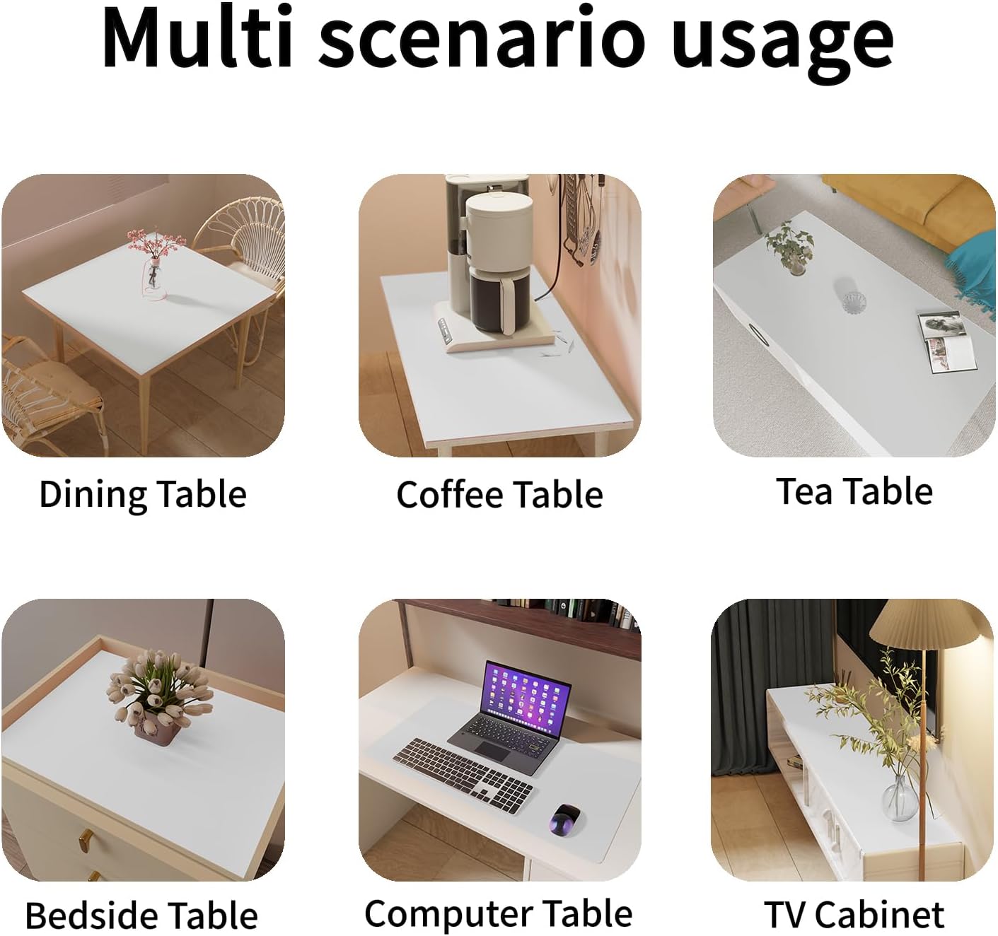 Leather Table Cover,1.8mm Thick,42x42 Inch Table Protector,Table Protector for Dining Room Table,Dining Table Cover,Table Cover Protector(Grayish White+Grayish White,42x42)