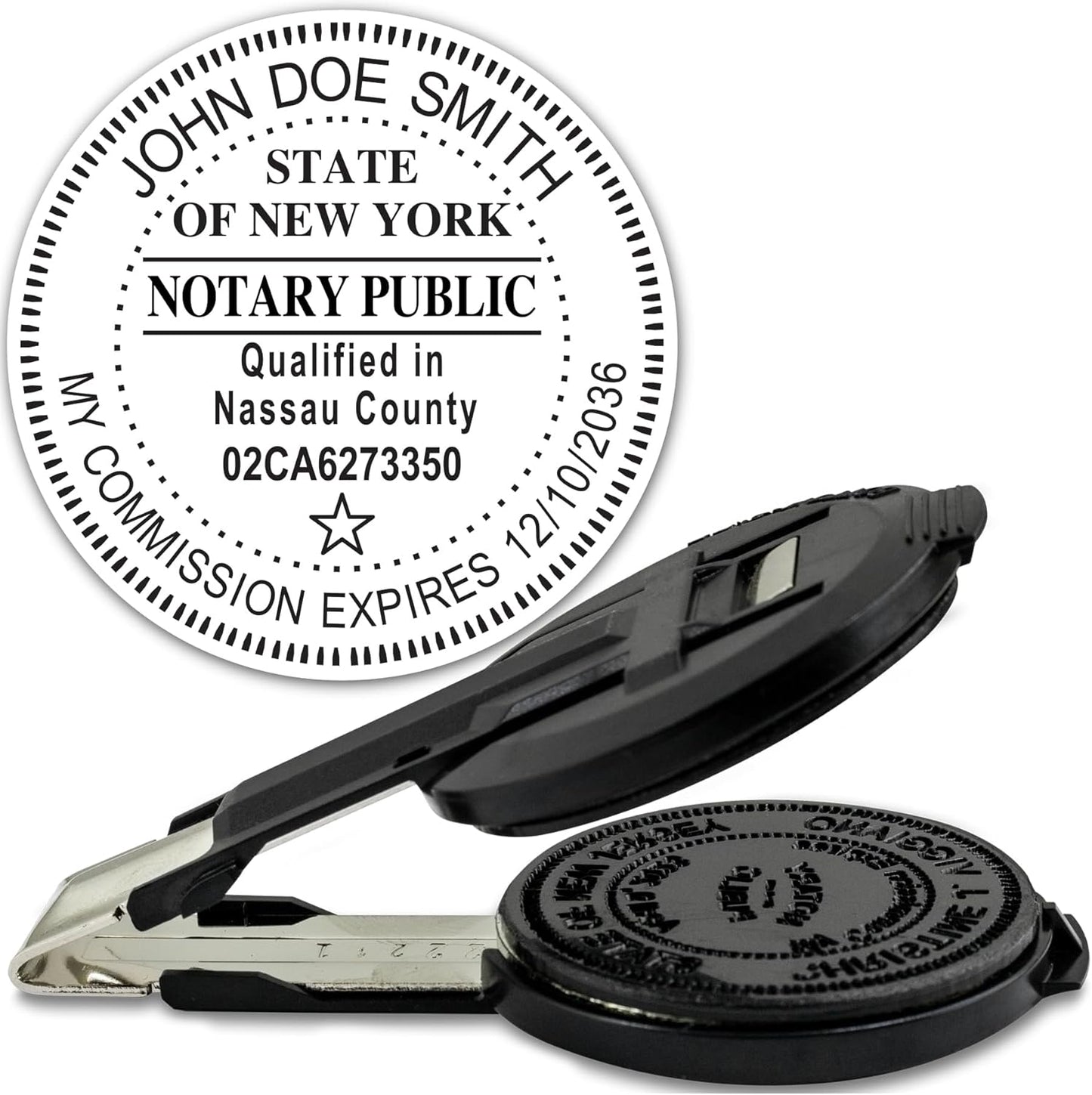MaxMark Insert Only for Notary Seal Round Embosser for New York State