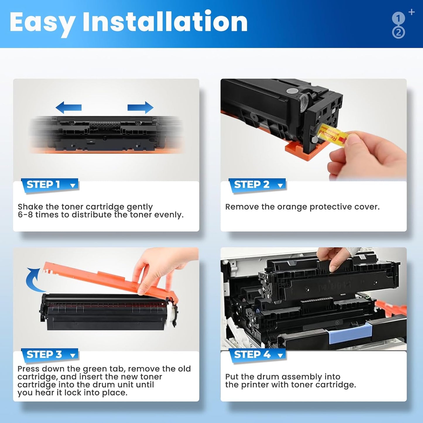 410A Toner Cartridges Color Laser Jet Pro M452 MFP M477 M377 series Compatible for HP 410A 410X Toner Cartridges 2 Pack for HP410A for Color Pro M452dw M452nw MFP M477fdw M477fnw M452dn M377dw M477fdn