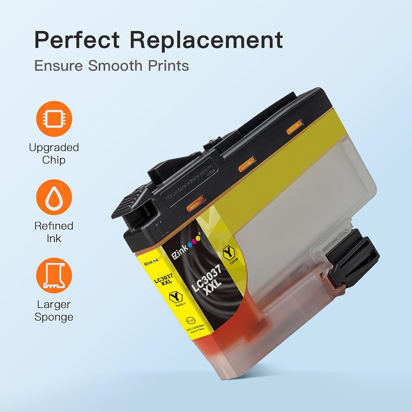 E-Z Ink LC3037XXL LC3037 Ink Cartridges Replacement for Brother LC3037 XXL LC3037 BK/C/M/Y to Use with Brother MFC-J5845DW MFC-J5845DW XL MFC-J5945DW MFC-J6545DW MFC-J6545DW XL MFC-J6945DW (4 Pack)