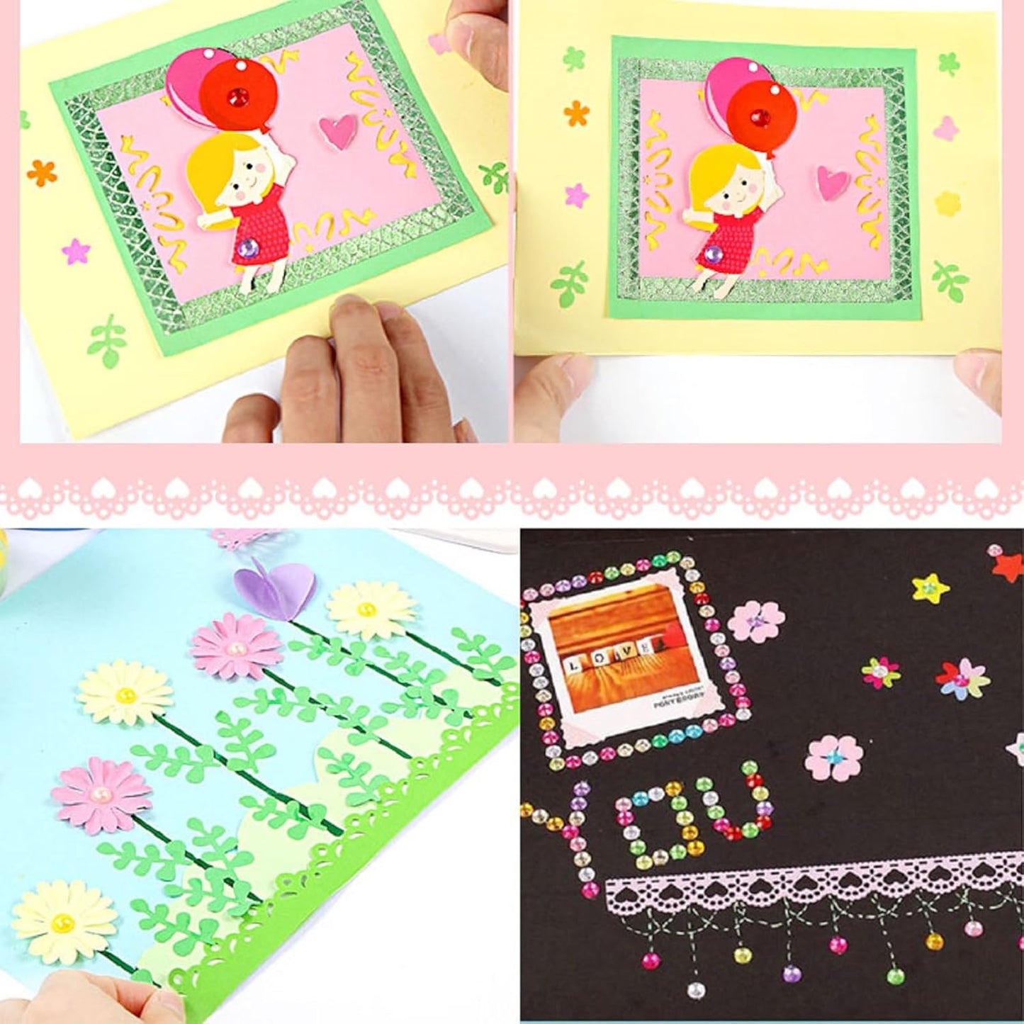 MIAO JIN Wave Point Craft Punch - Edge & Border Punch for Scrapbooking, Cards & Decorations