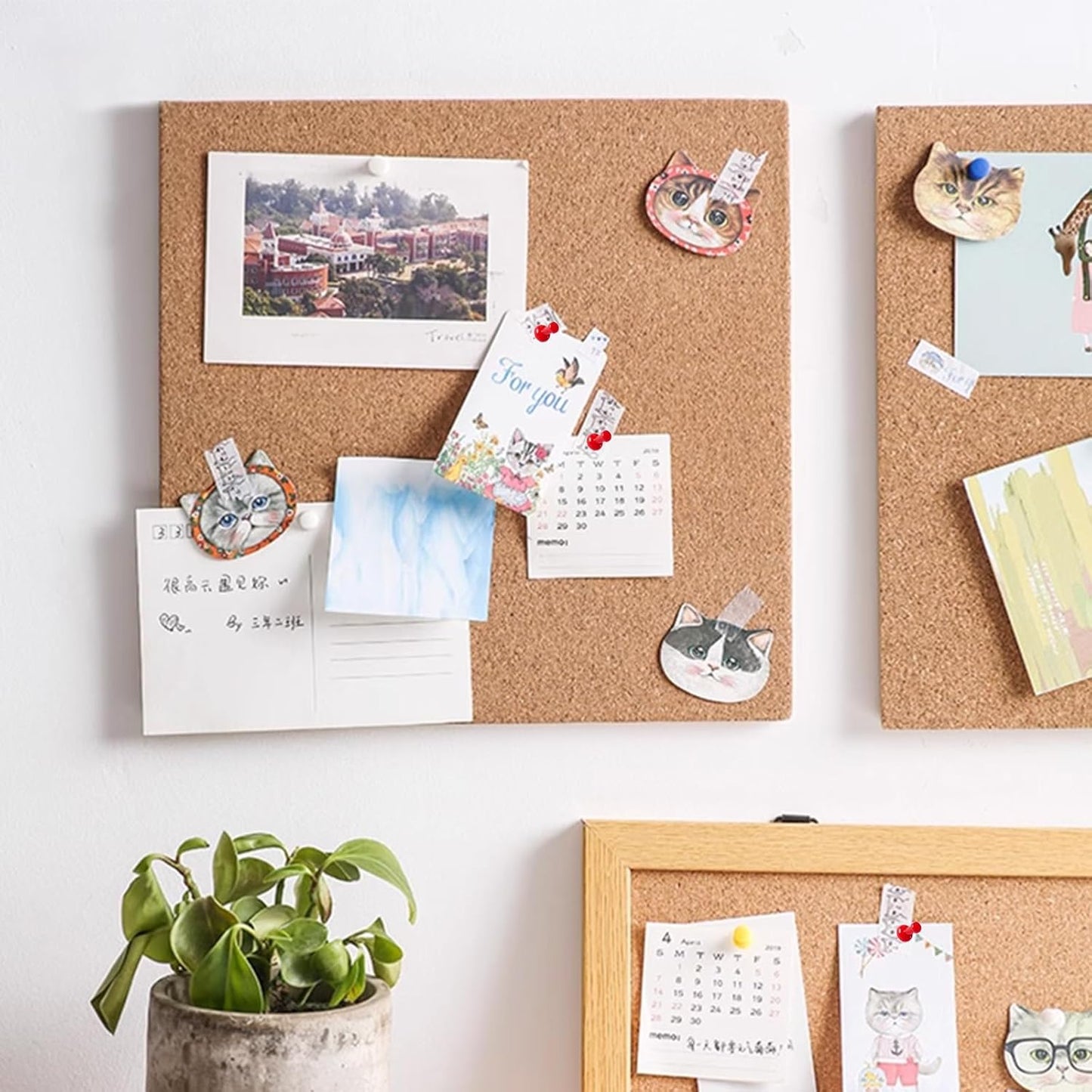 500 Pack Push Pins Tacks, Colored Map Push Pins, Plastic Head, Steel Point, Thumb Tacks for Cork Board, Bulletin Board, Map Pins, Photo Hanging Tacks at Homes, Schools and Offices