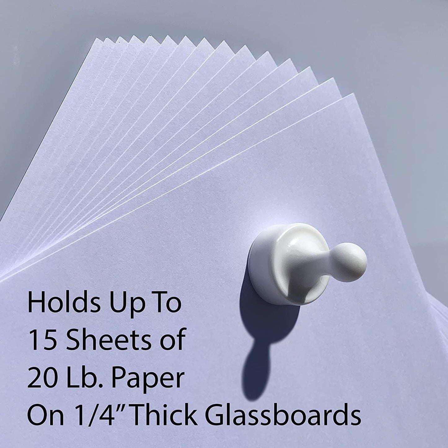 GLASSBOARD STUDIO Powerful Neodymium Magnets, Pawn-Shaped - Strong Fridge/Refrigerator and Whiteboard Magnet, Ideal for Office, Kitchen, Crafts - Rare Earth, Heavy Duty (2, Summer Mint)