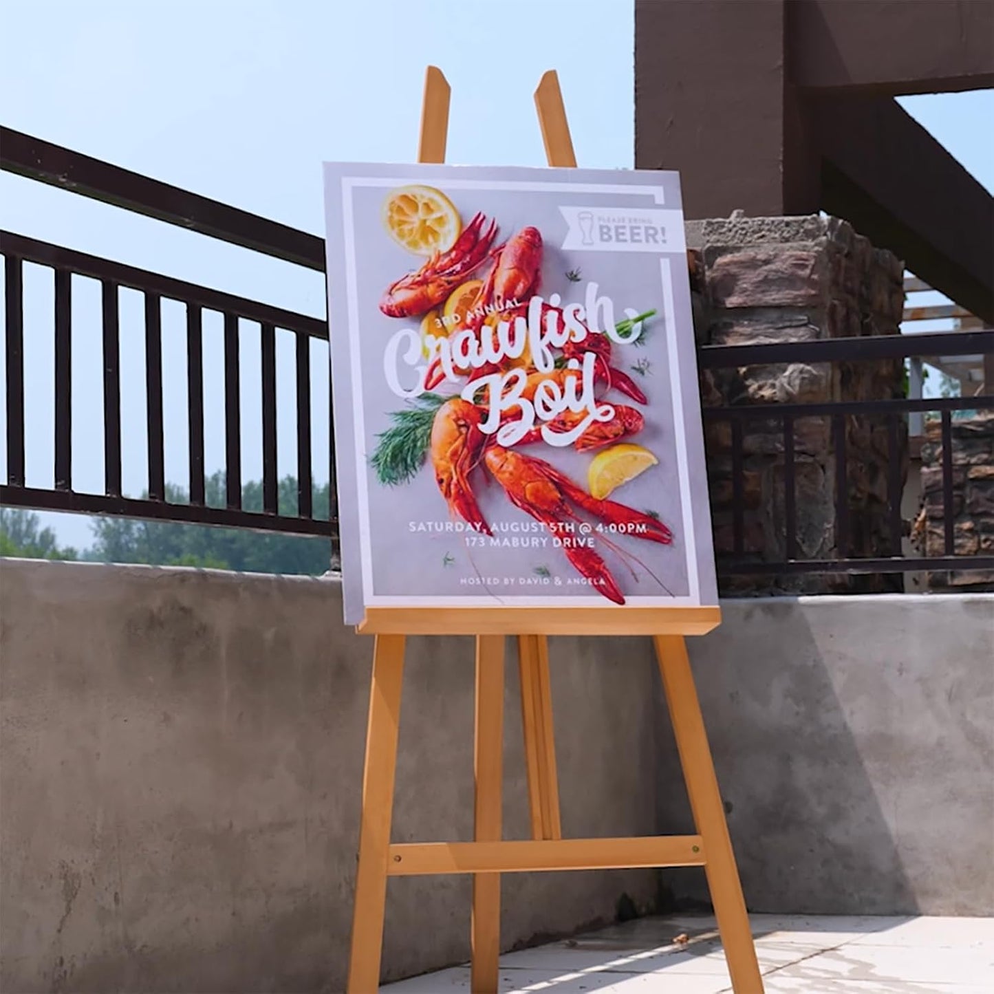 MEEDEN Art Easel Stand for Display - Adjustable Beech Wood Floor Easels for Painting, Holding Canvas up to 90", Ideal for Artist, Adults Painting Canvas, Drawing, Signs - Large