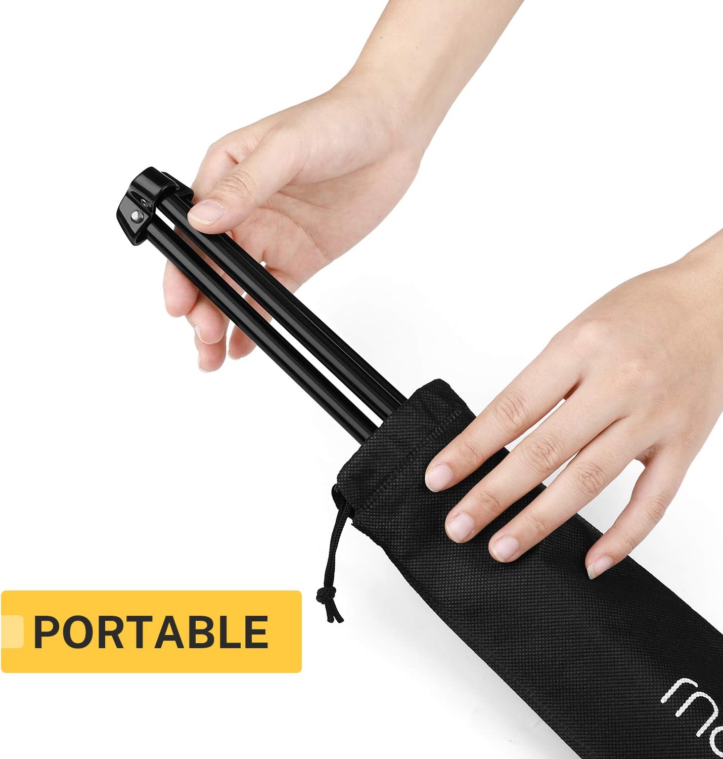 Magicfly 6 Pack Tabletop Easel, Black Steel Table Top Easels for Display, Adjustable & Portable Tripod Easel with 6 Storage Bags, for Signs, Posters, Holds 5 lbs