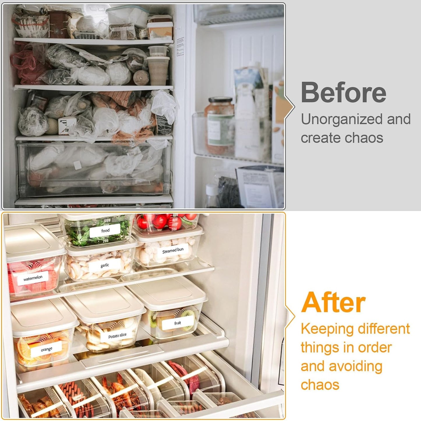 Joyberg 1120 PCS Removable Freezer Labels for Organizing, 1”x3” Frozen Food Labels Stickers, Tear-Resistant No Residue Blank Sticker Labels to Write On, Removable Labels for Food Containers