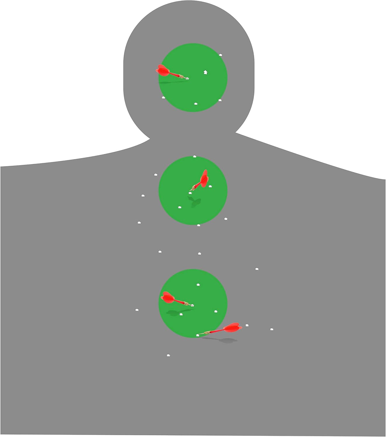 PARLAIM 3 Inch Round Permanent Adhesive Color-Code Dot Stickers,500 per Roll dots Label Dispenser Box,Iventory Circle Stickers (Dark Green)