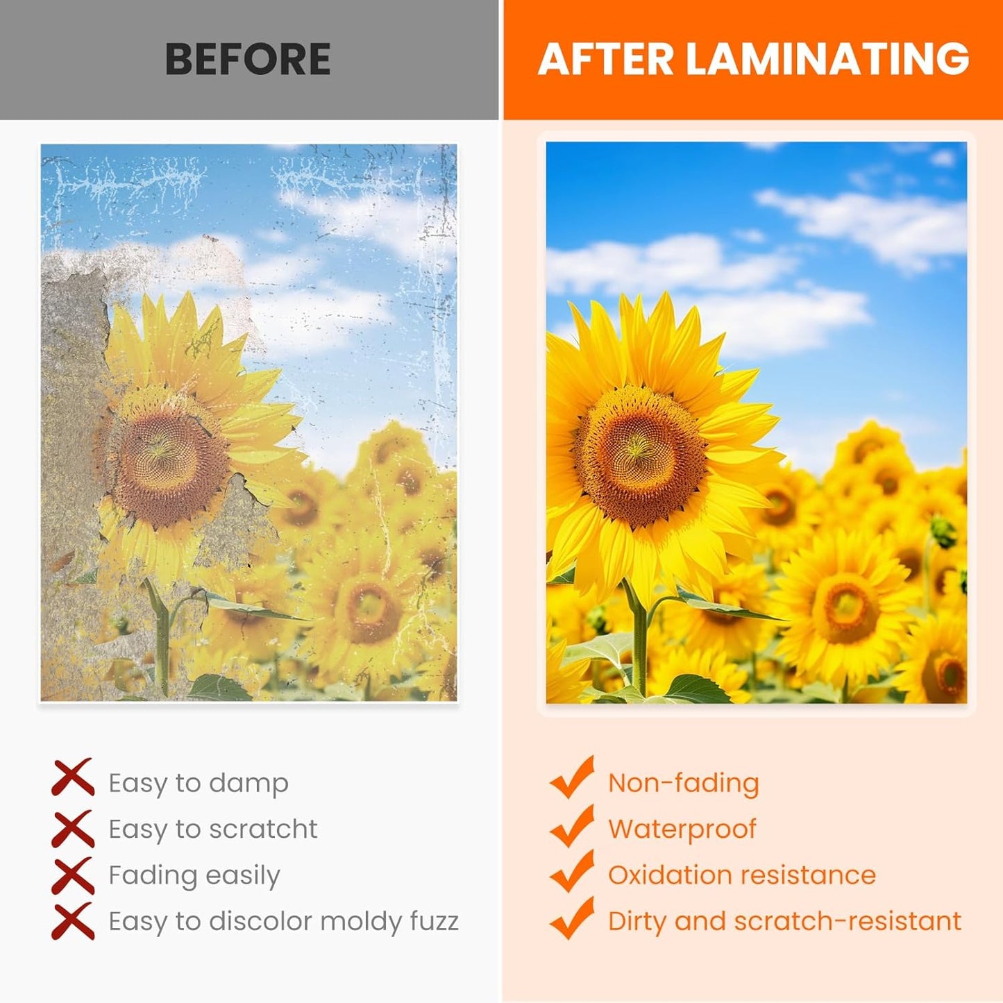 CAREGY Thermal Laminating Pouches,660 Pack Laminating Sheets, 3 Mil, 9 x 11.5 Inches Lamination Sheet Paper for Laminator, Round Corner Letter Size, Office and School Supplies