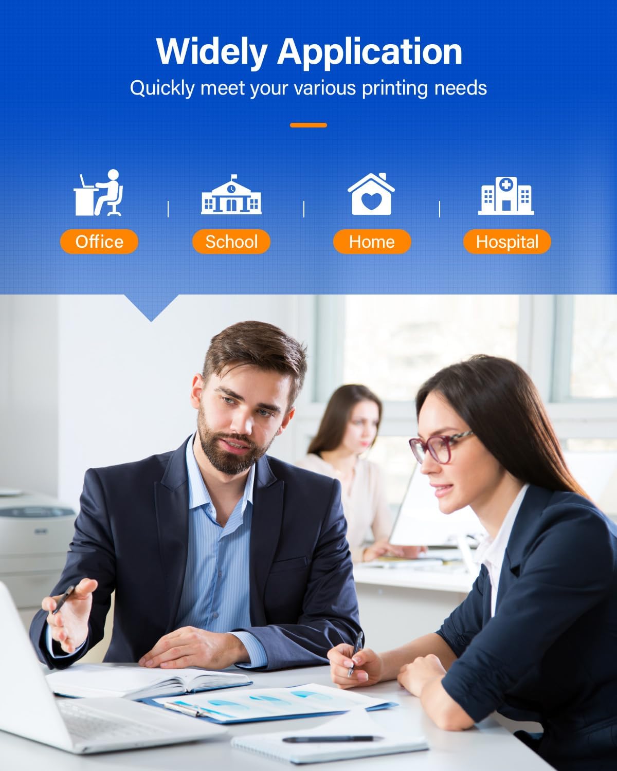 VersaLink C600 C605 Toner Cartridge 4-Pack Extra High Capacity Replacement for Xerox 106R03919 106R03916 106R03917 106R03918 Compatible with Xerox VersaLink C600 C605 Printer Black Cyan Magenta Yellow