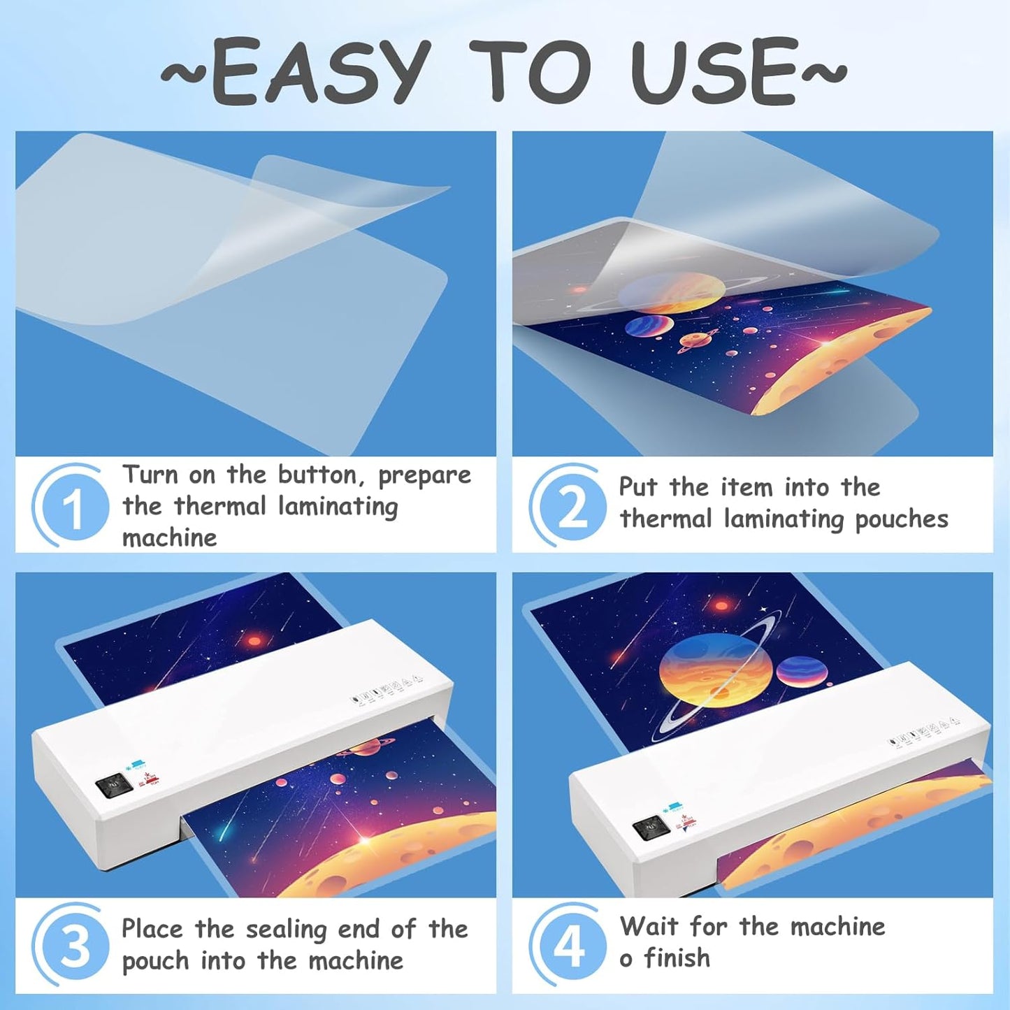 Clear Thermal Laminating Pouches 3mil Letter Size Plastic Laminator Sheets 9 x 11.5 Inch (2000 Pack)