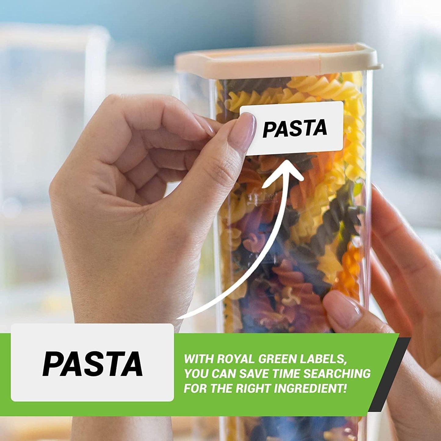 Small Color-Coding Label Roll 40mm x 19mm, 5 Rolls- 2500-Pack, Rectangular Labels Paper Sheets Bulk 1.57in x 0.75 in (Pastel Green) by Royal Green