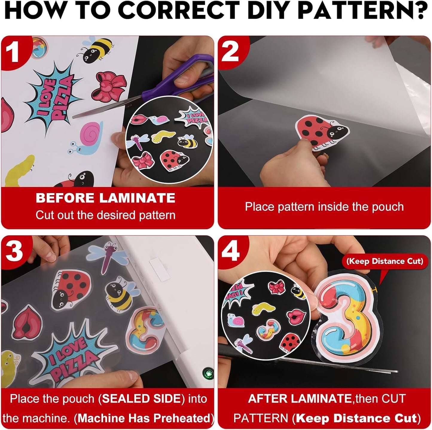 CAREGY 500 Pack Laminating Sheets,Holds 8.5 x 11 Inch Sheets,Thermal Laminating Pouches, 3 Mil, 9 x 11.5 Inches Lamination Sheet Paper for Laminator, Round Corner Letter Size