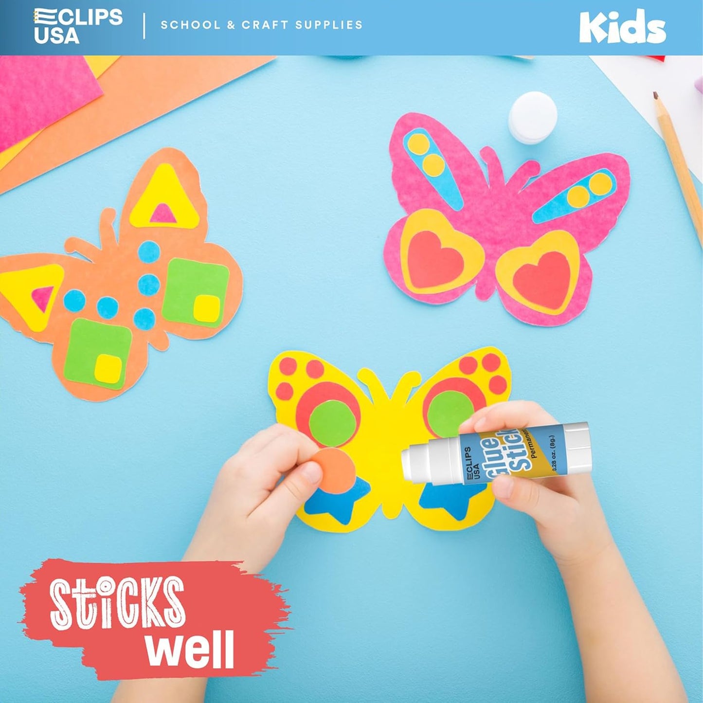 Glue Sticks Bulk (48 Pack), Washable Glue Sticks for Kids, Craft Glue for School Supplies, .28 oz, 8 Grams (48 Pack)