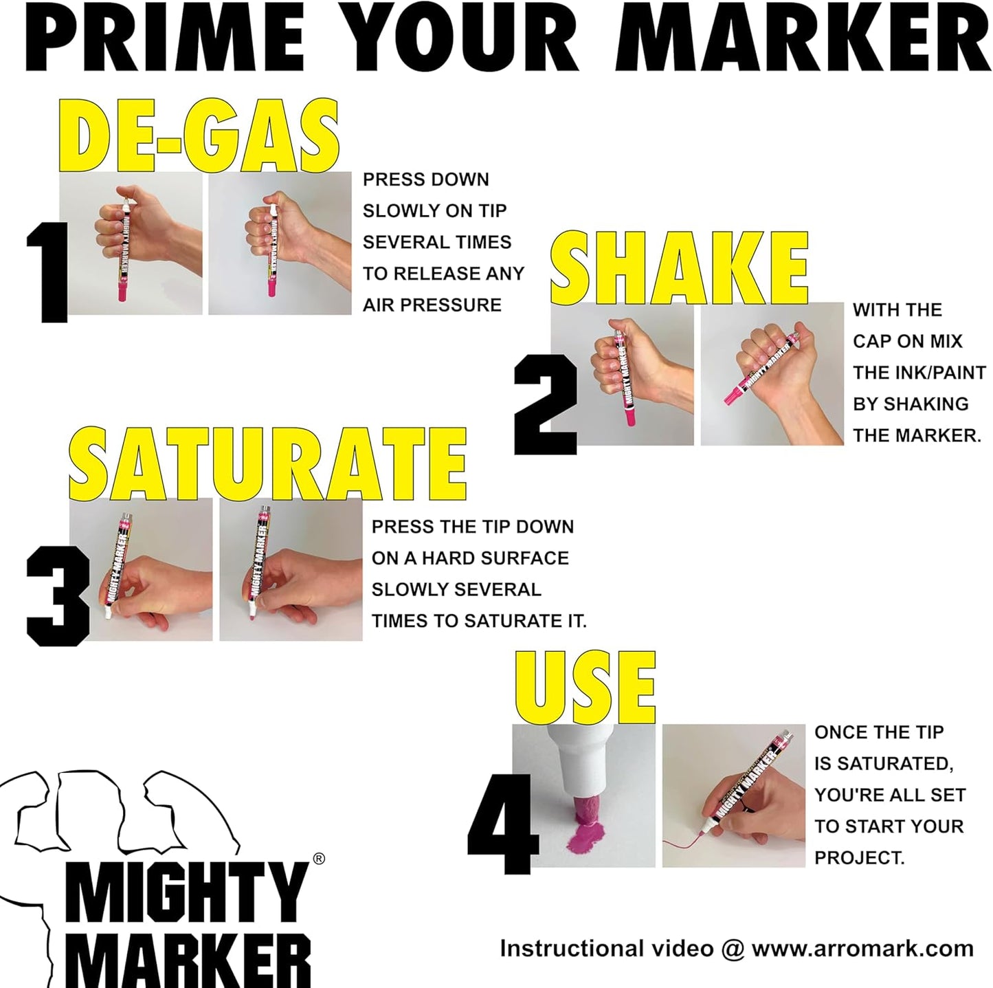 FM-46 Auto Body and Glass Super Jumbo Paint Marker, No-Ghost Formula, Water-Resistant, Valve Action, Removable, Water-Based, 30ml Capacity, Made in USA, Fl. Green 3 Pack