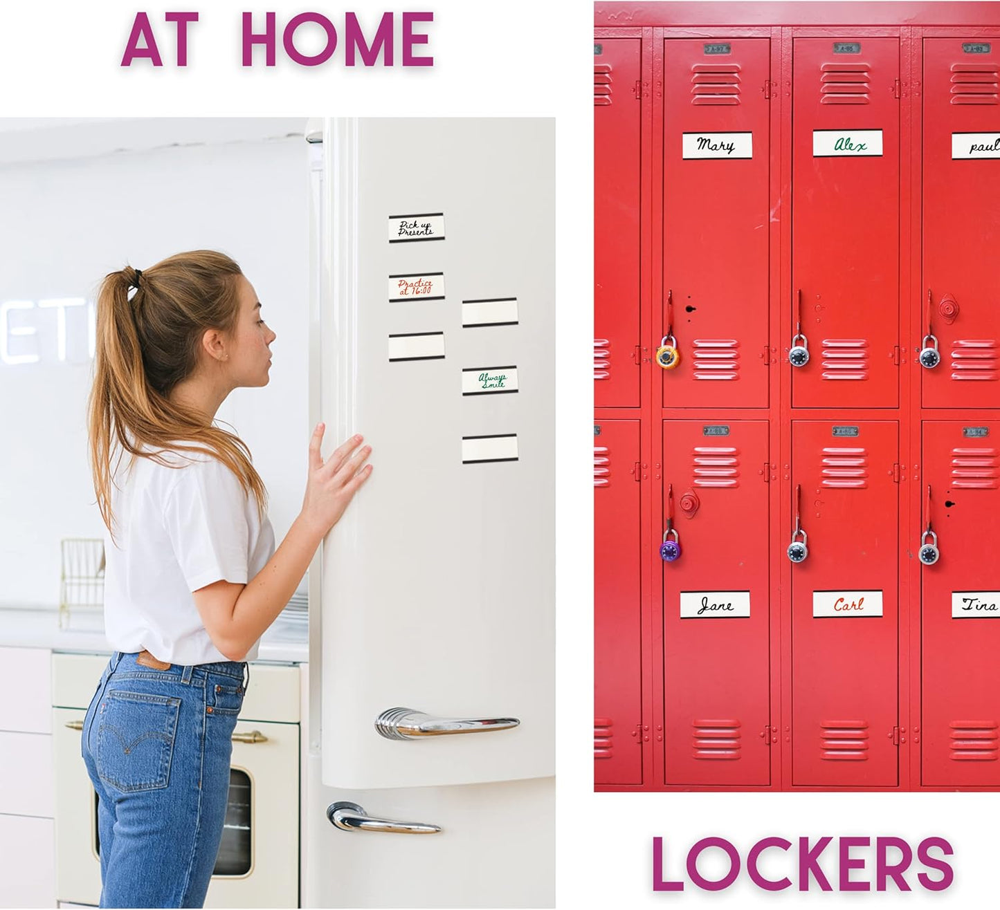 Availey 40 Pack Magnetic 'C' Channel Label Holders for Metal Racks and Shelves with Protective Films and Replacement Strips 4" x 1.6"