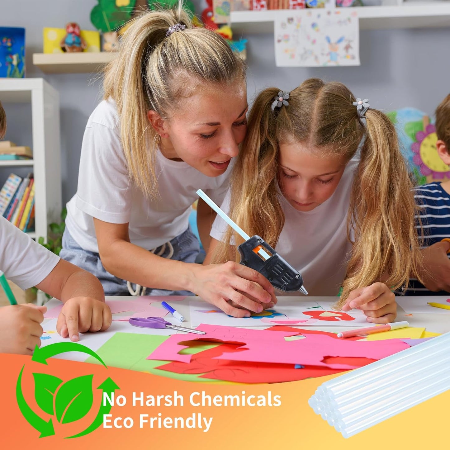 MATUFF Mini hot Glue Gun Sticks – 120 Pcs Clear hot Glue Sticks Dia 0.27” x 8” Long Mini Glue Stick, All-Purpose Glue Sticks Bulk for Crafting, Scrapbooking & More - Compatible with Most Glue Guns